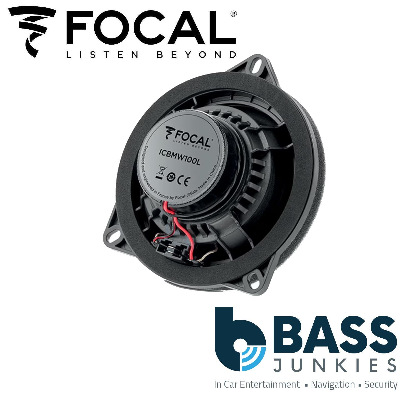 Focal ICBMW100L Inside 2-Way Coax Speaker Compatible with BMW 10 cm Coaxial Speaker