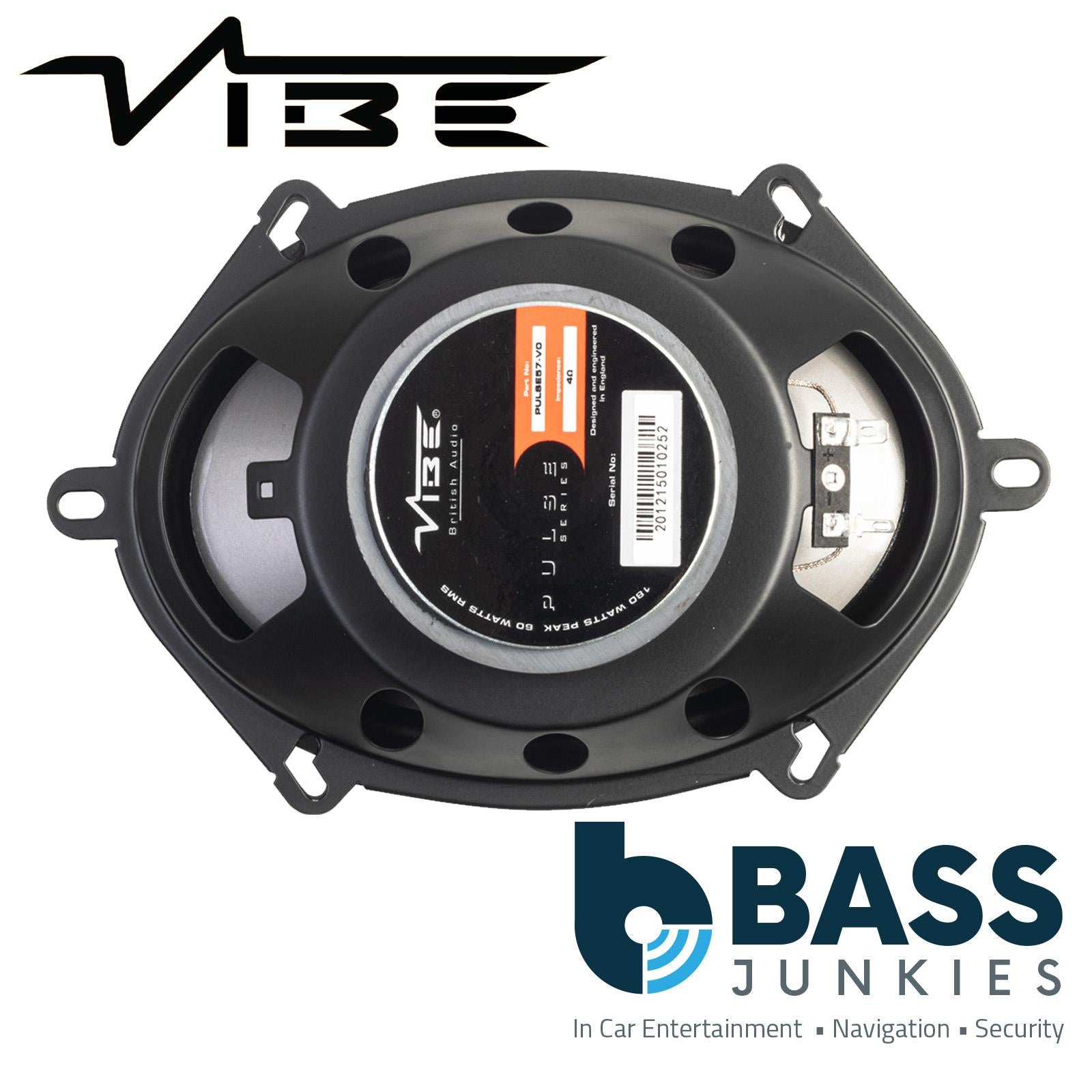 Vibe PULSE 57 - 5"x7" 6"x8" 360 Watts 2 Way Coaxial Car Van Door Shelf Speakers
