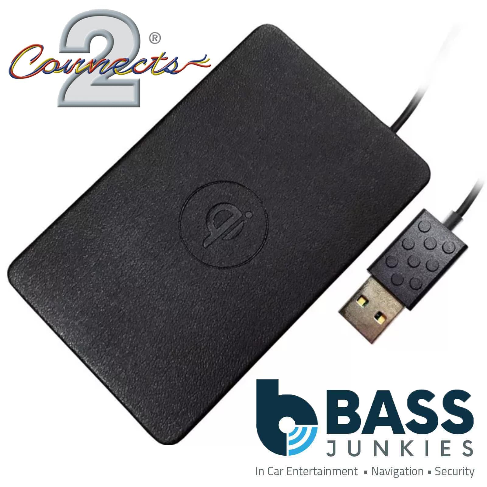 Connects2 CTQIUV04 Fast Universal Qi Wireless Charger Pad – 10W USB Ultra Thin Charging Mat