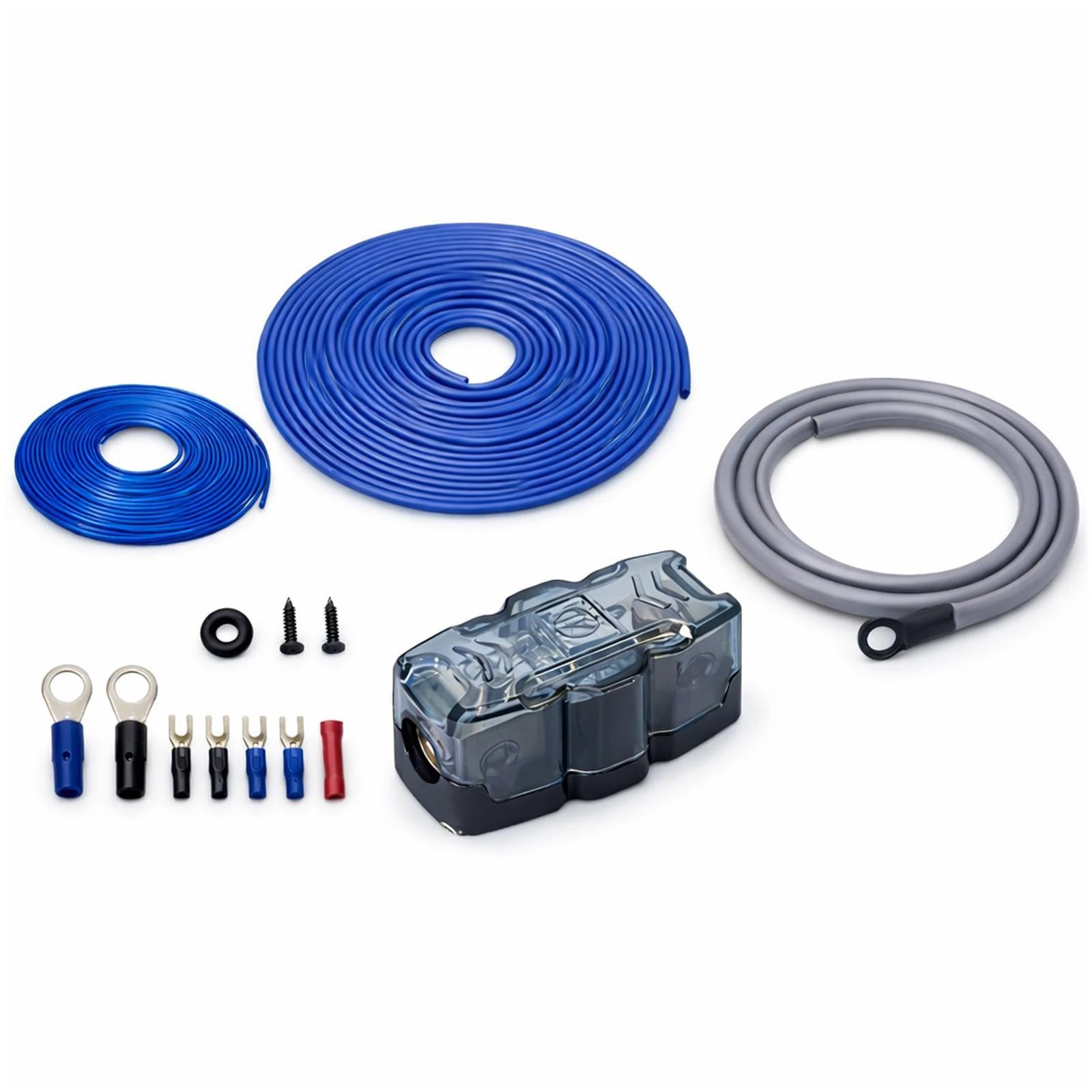 Recoil RCK4 - 4 AWG 1500 Watts Car Subwoofer Amplifier Amp Complete Wiring Kit