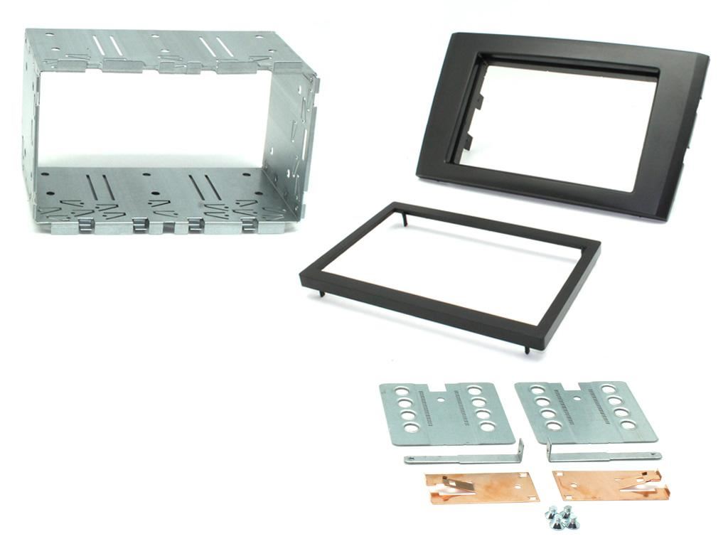 Grundig 6.8" Apple Android Double Din Stereo Fitting Kit + Steering Wheel Stalk Controls to fit Volvo XC90 2004-14