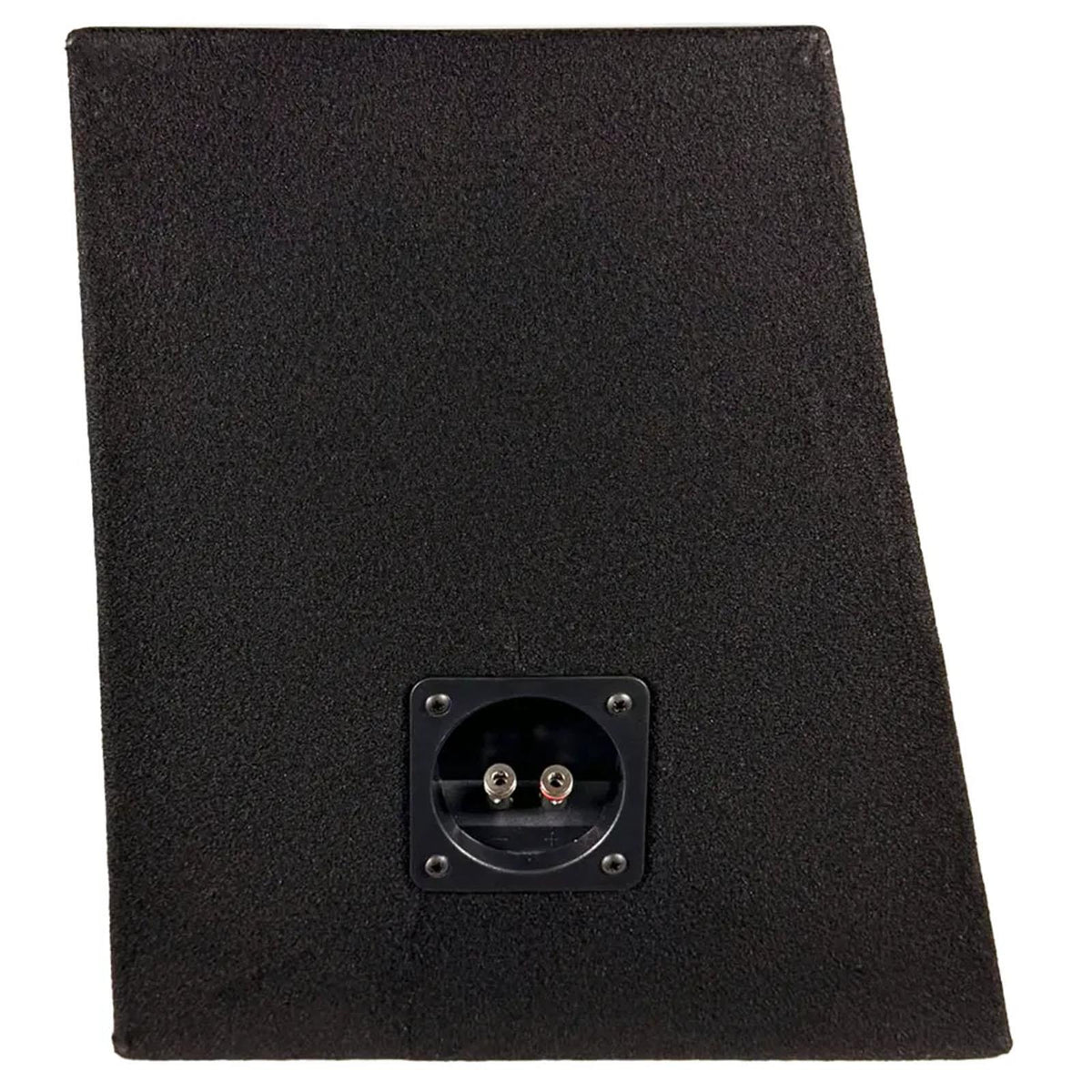 12" Dual Sealed MDF Sub Subwoofer Enclosure Black with 16AWG Cable