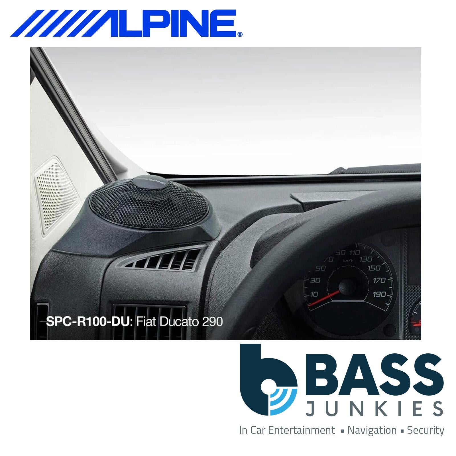 Alpine SPC-R100DU - Fiat Ducato3, Citroën Jumper2 & Peugeot Boxer2 Top Dash Radial Car Speakers Pair