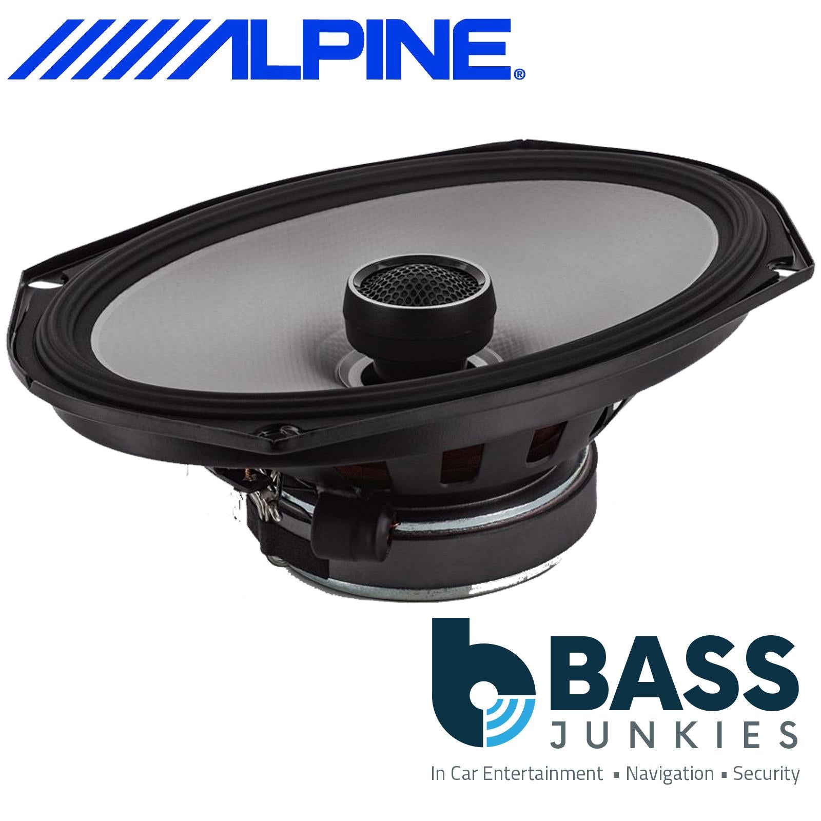 Alpine S2-S69 S-Series 6"x9" 520 Watt 2 Way Coaxial Door Shelf Car Speakers Pair