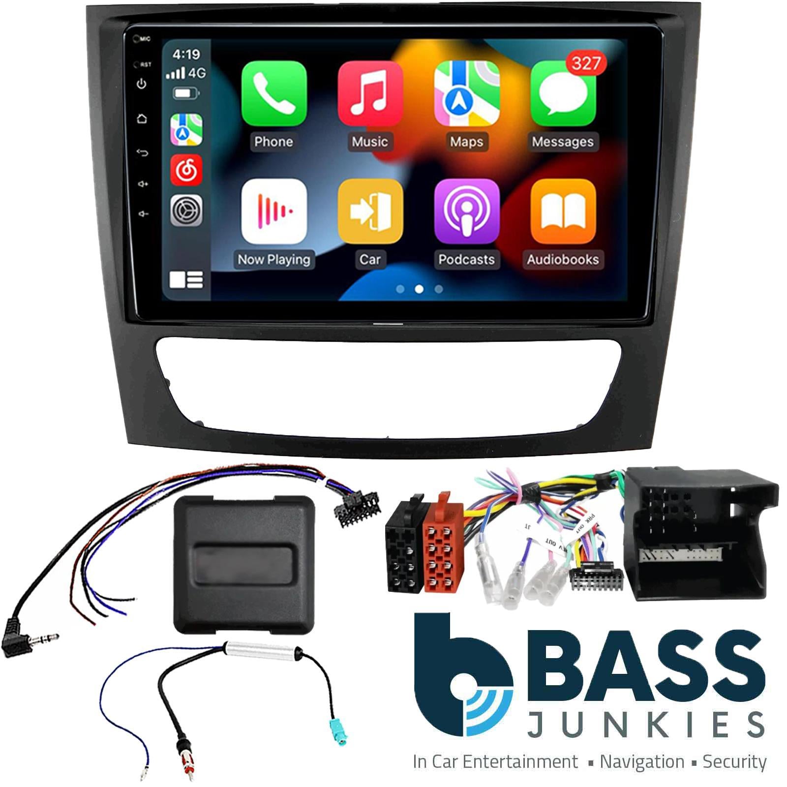 UPGRADED 9" CarPlay Android Car Stereo Kit For Mercedes E Class 211 CLS 219 2001 - 2009