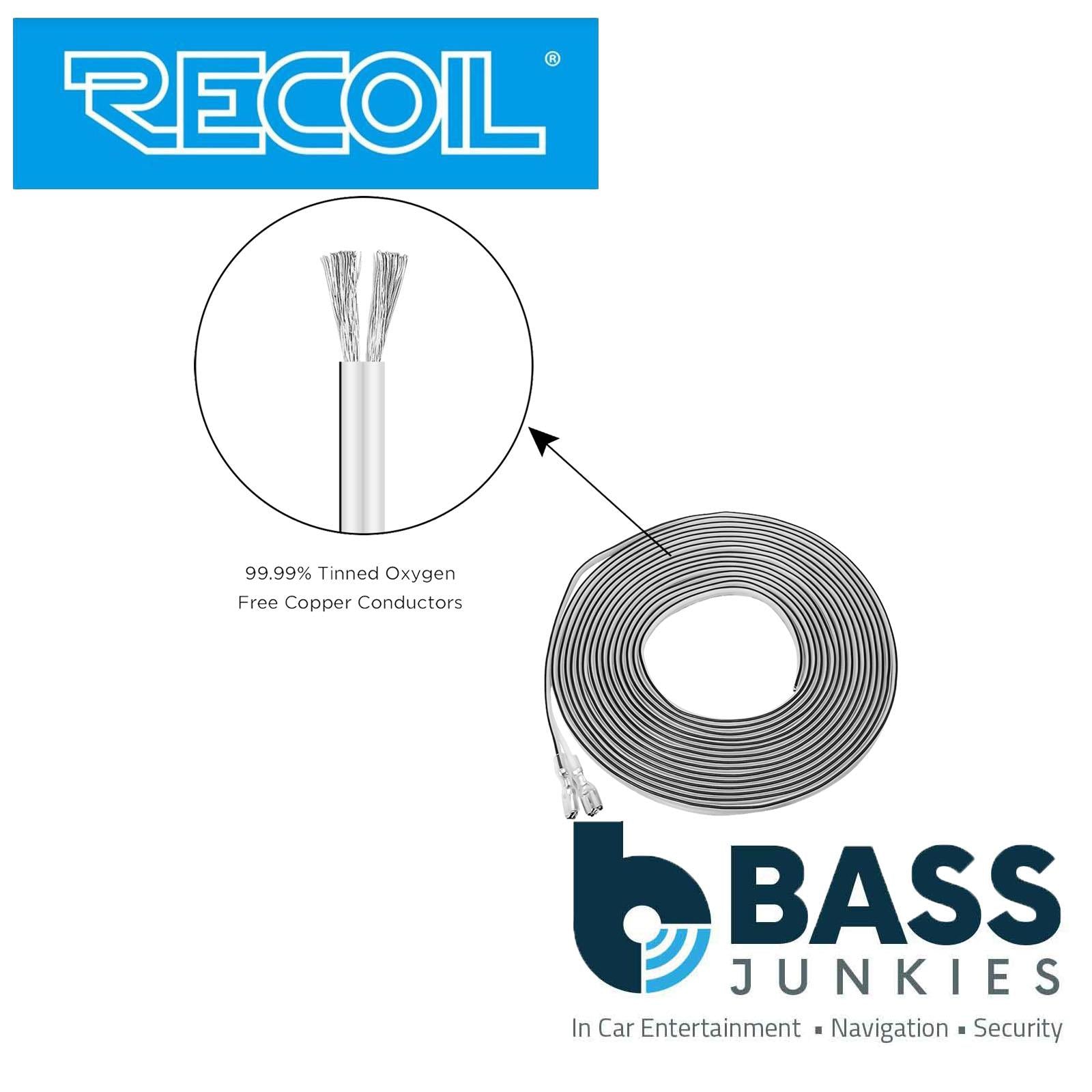 Recoil M1-65 - 6.5" 17cm Marine Boat Outdoor Speakers with Built-in RGB LED Pair