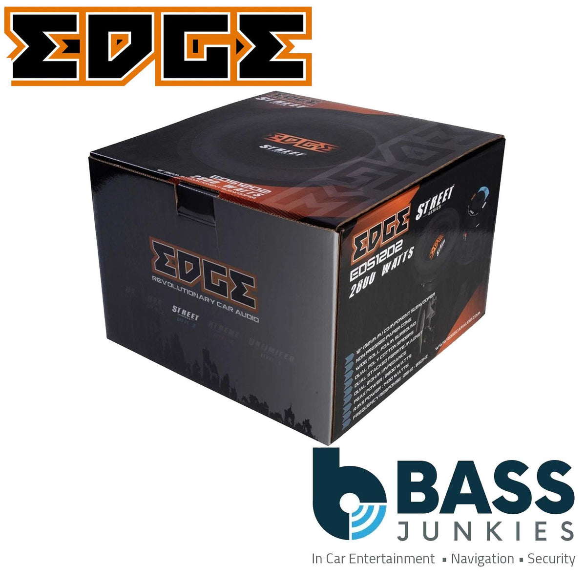 EDGE Street Series EDS12D2-E3 - 12 inch 3200 Watts Bass Car Audio Subwoofer