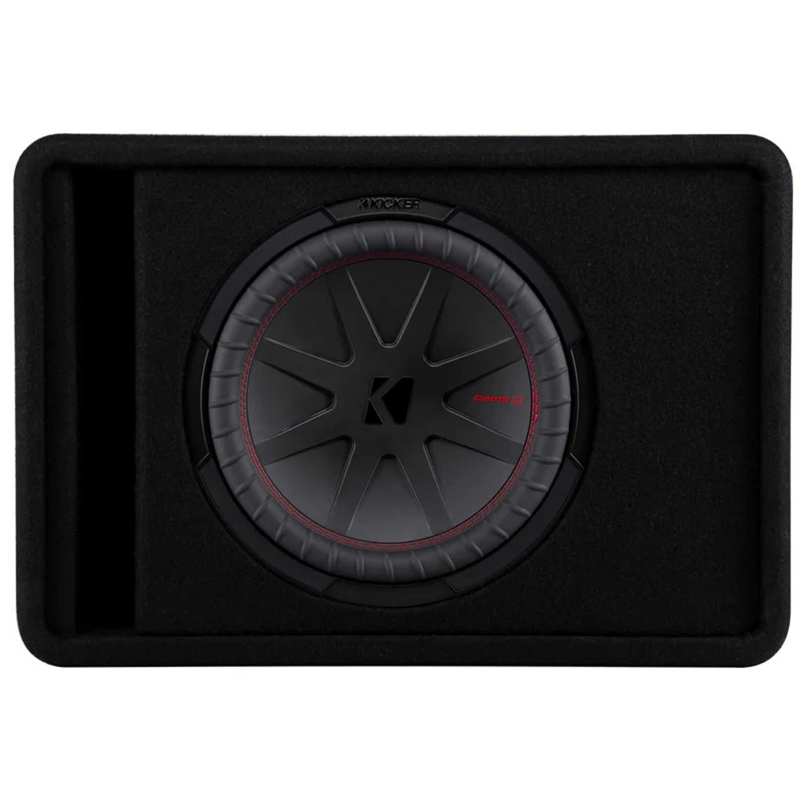 Kicker 48VCWR122 - 1000W 12" CompR Loaded Car Sub Subwoofer Enclosure 2 Ohm