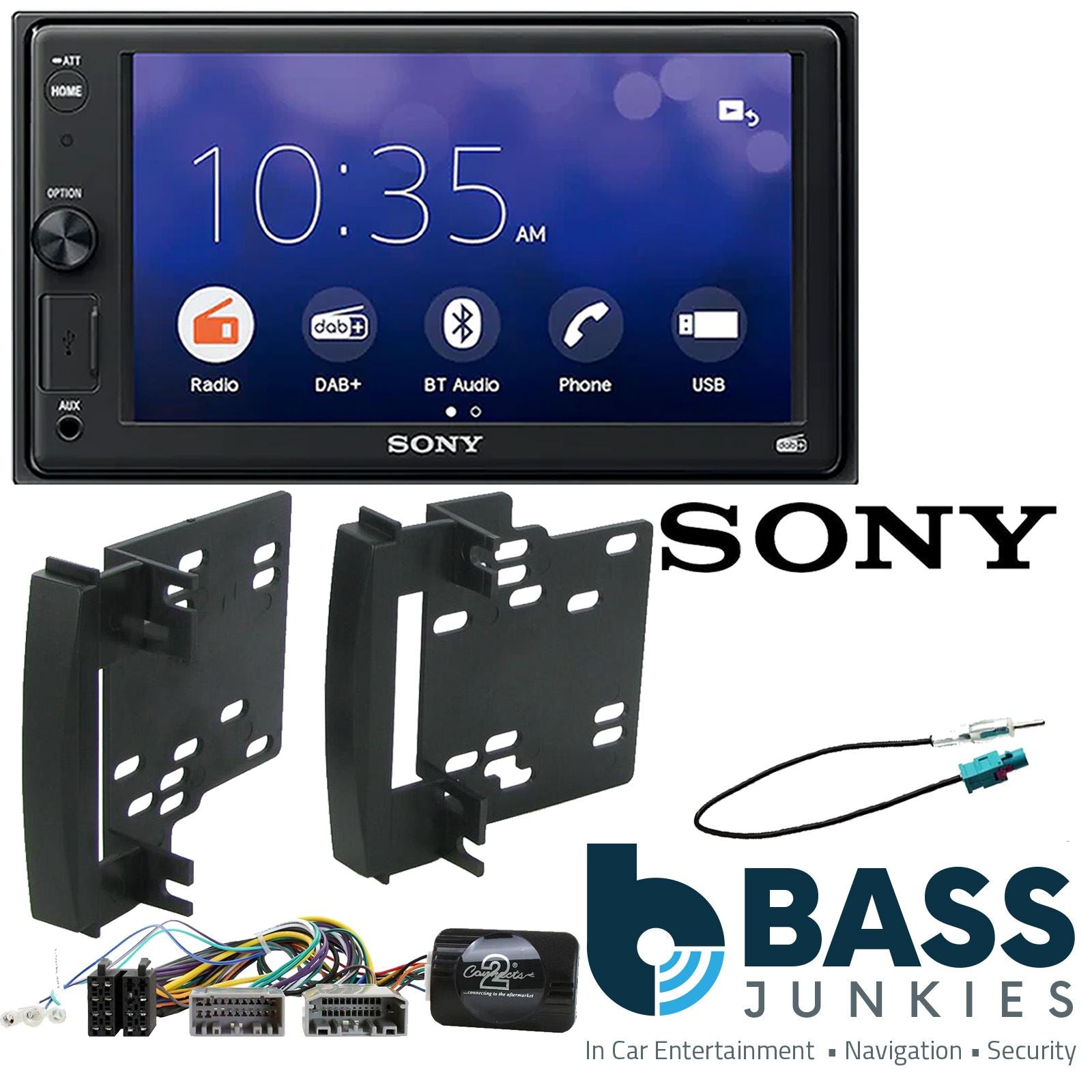 Sony 6.2" Screen Bluetooth|DAB Double Din + Fitting Kit - to fit Chrysler Sebring 2007-10 | Dodge Nitro 2007-12 | Dodge Avenger 2007-09