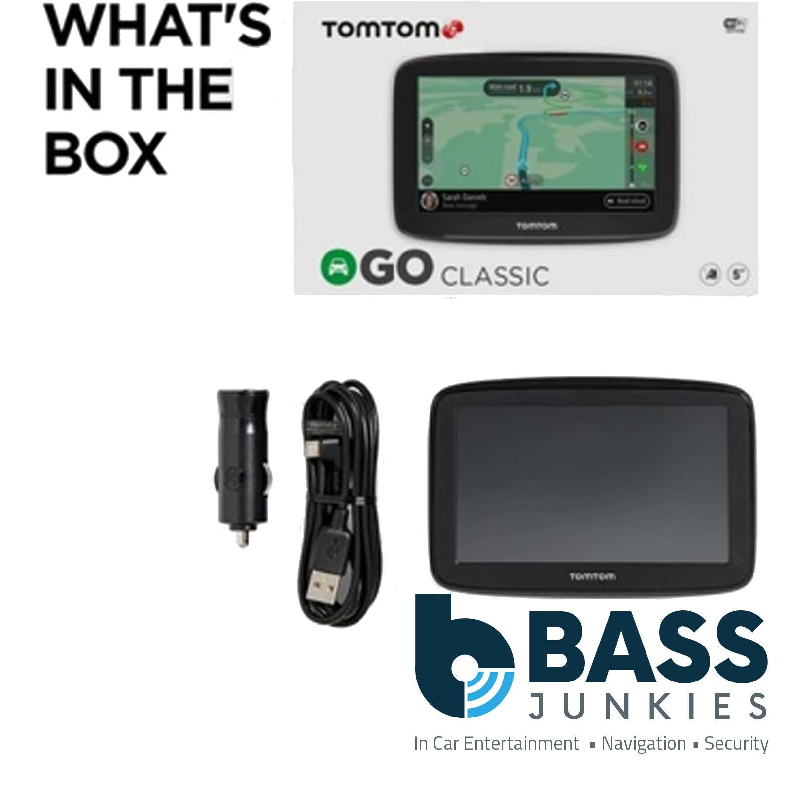 TomTom GO Classic EU 5" GPS Sat Nav UK Europe Touchscreen Navigation System