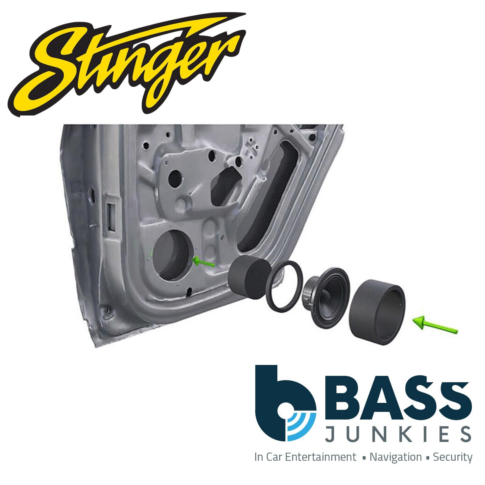 Stinger RKFR6 Fast Rings 6.5" 6" Speaker Foam Pad Ring Baffle Absorber Kit