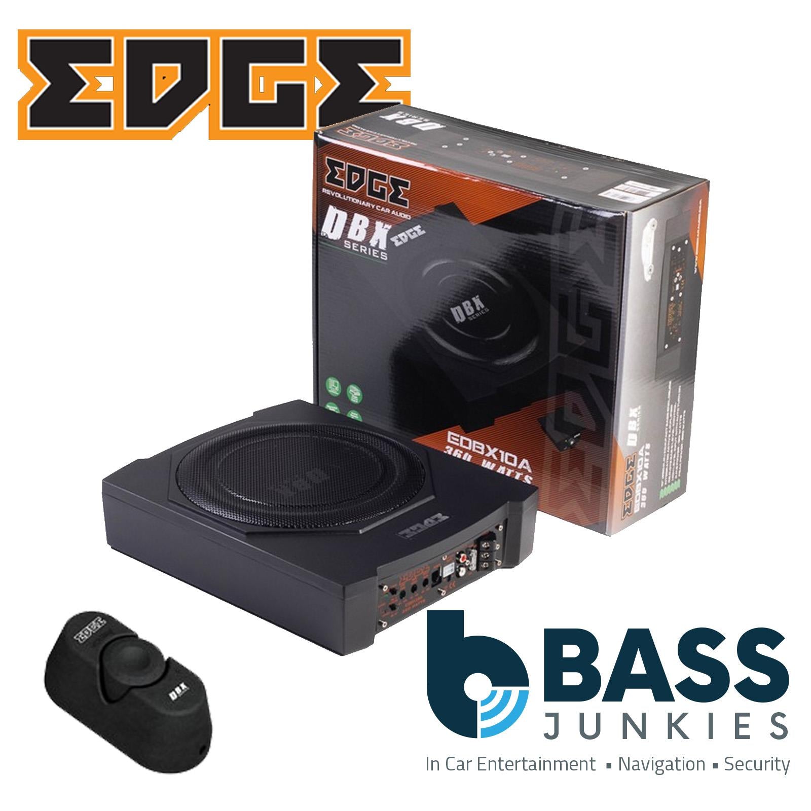 Edge EDBX10A-E0 - 360 Watts 10" Slim Underseat Active Subwoofer Car Bass Box