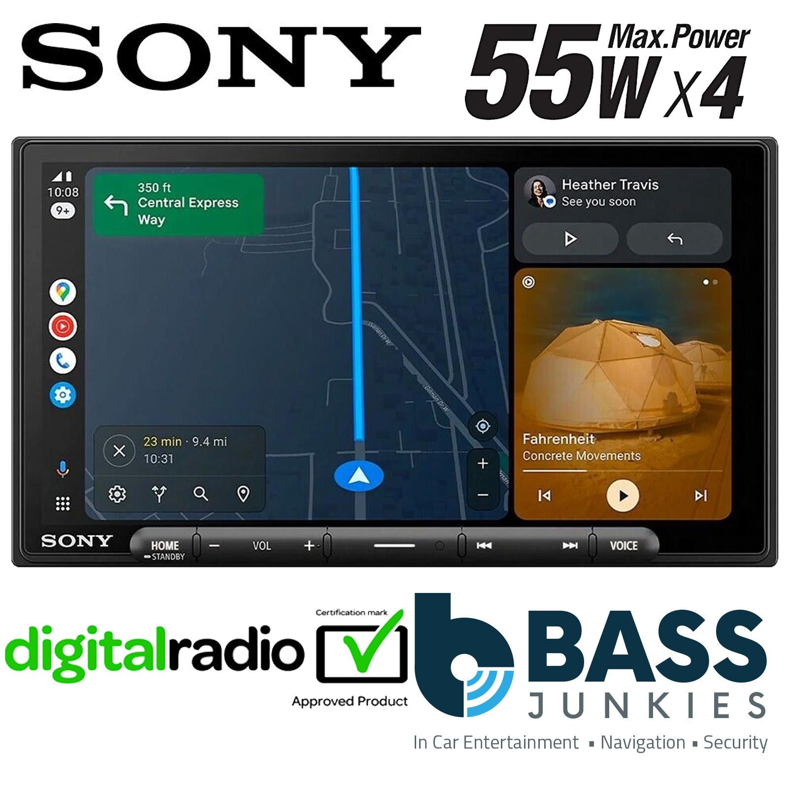Sony XAV-AX4050 6.95" Wireless CarPlay Bluetooth DAB+ Android Car Stereo Screen