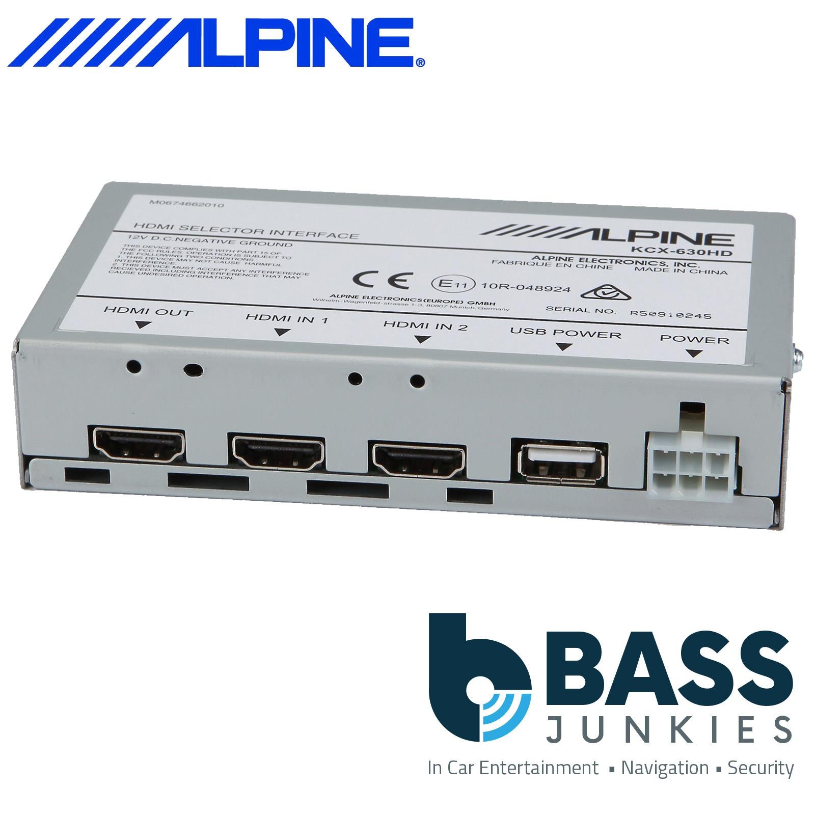 Alpine KCX-630HD HDMI Selector Interface