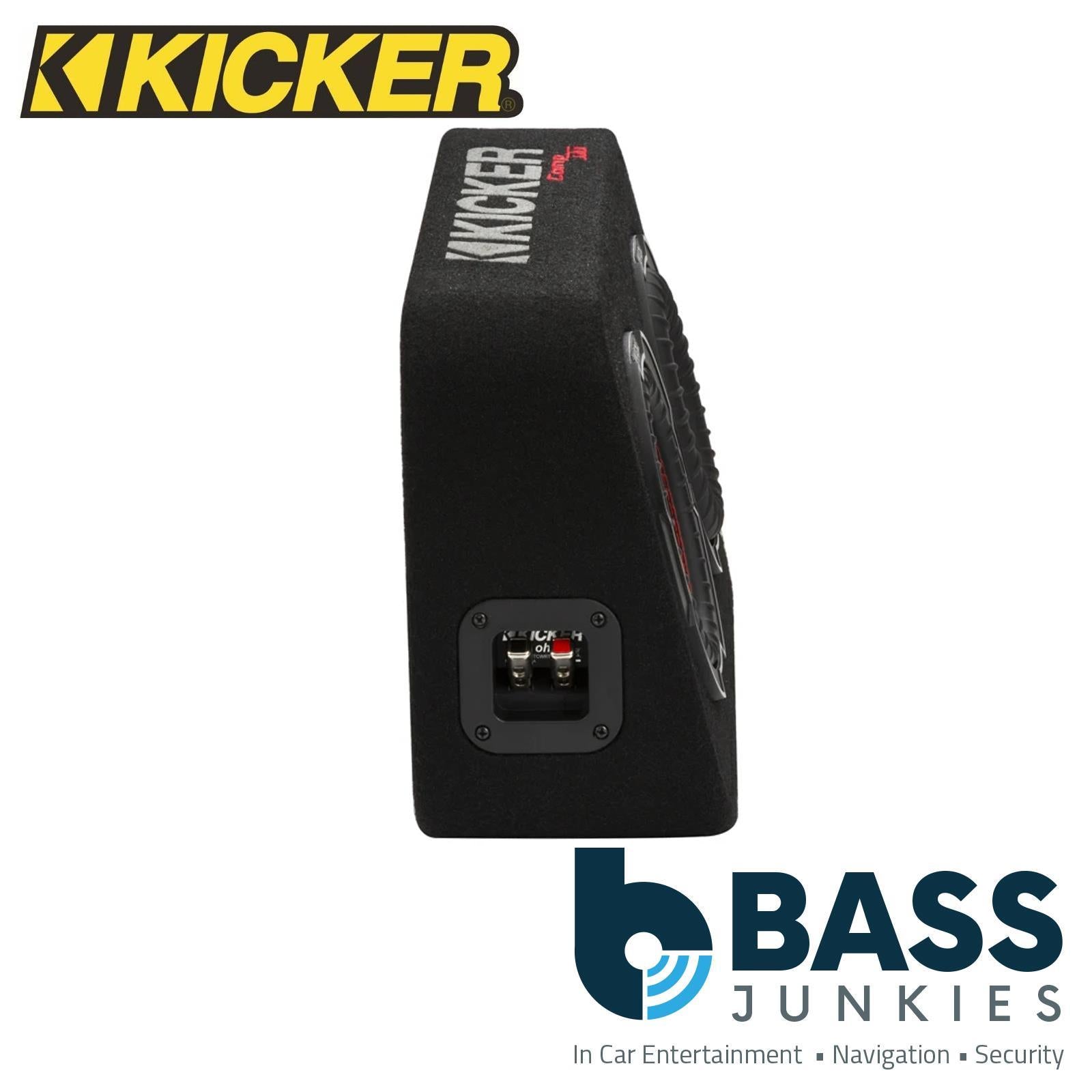 Kicker 48TCWRT82 - 600 Watts CompRT 8" Thin Slim Loaded Car Bass Box Enclosure