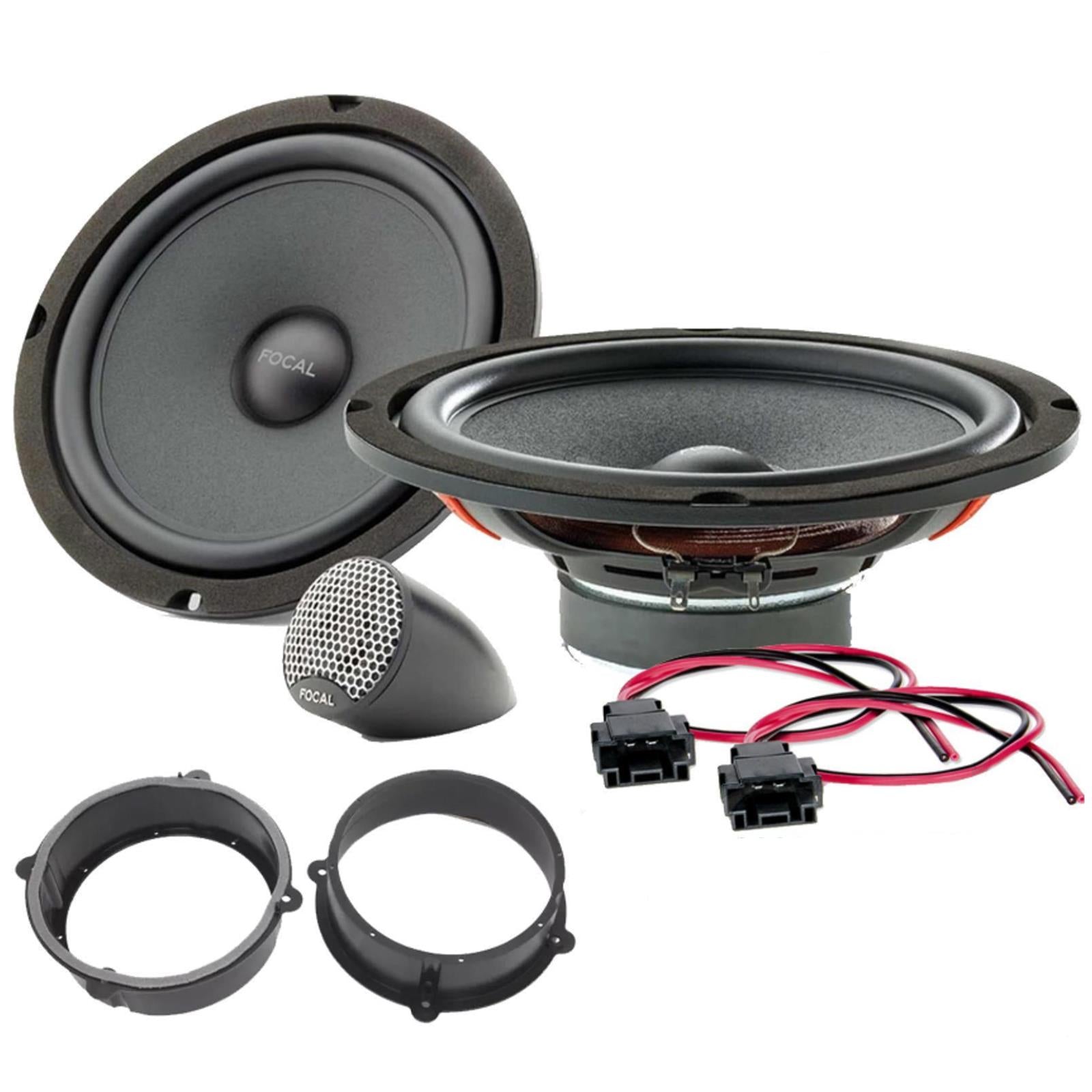 Front Door Component Car Speaker Upgrade Kit fit Audi A6-11-18 MK4 Focal 8" 320W