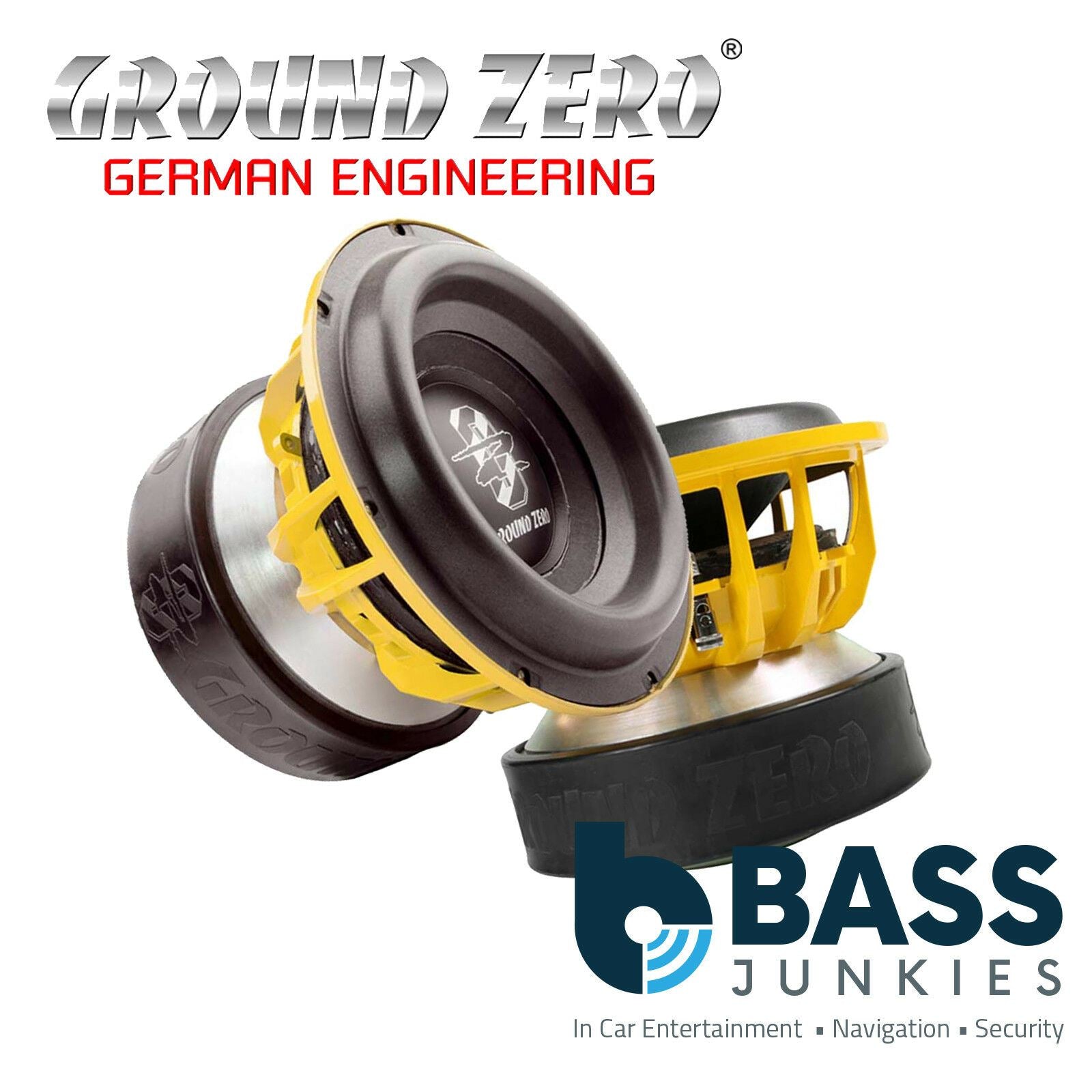 Ground Zero GZPW 10SPL -  10” Inch 25cm 6500 Watts SPL Dual 1.6-Ohm Car Sub Subwoofer