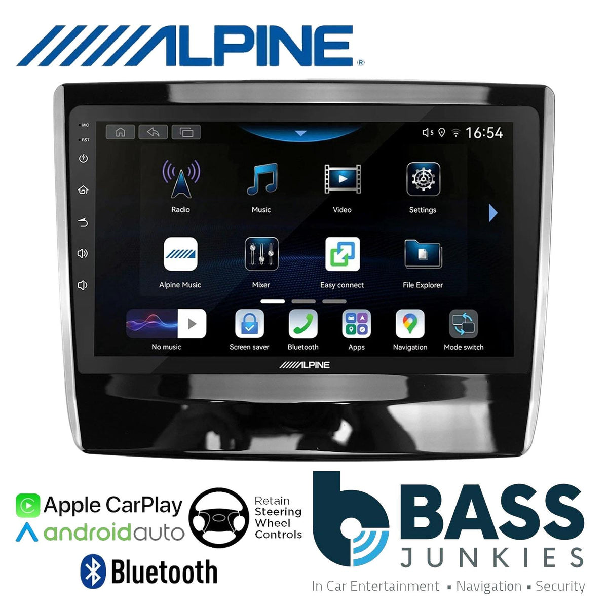 Alpine 9" CarPlay Android Car Stereo Kit For Isuzu D Max Black 2020 Onwards