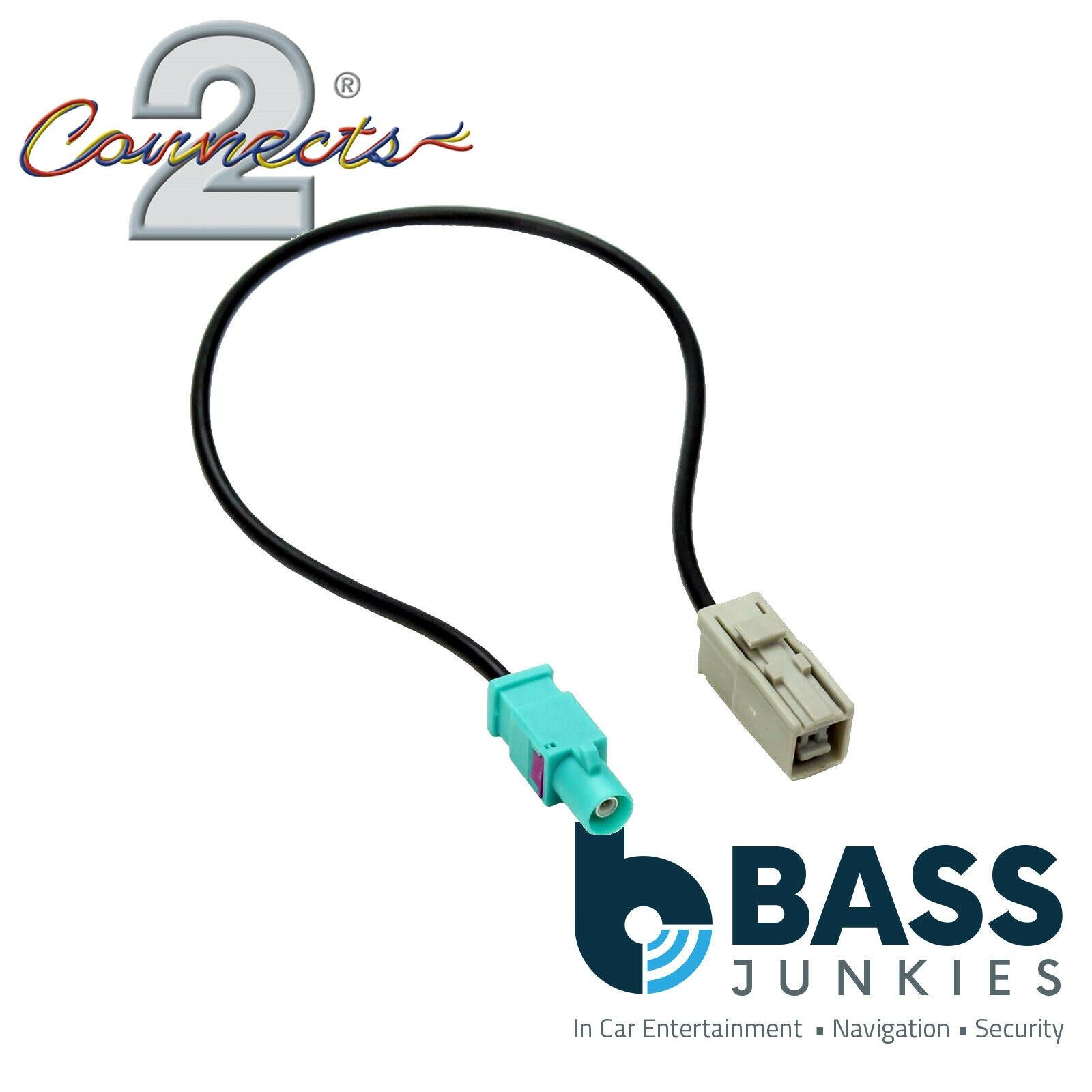Connects2 CT27AA186 - GT5 - Water Blue Car Stereo Male Fakra 30cm