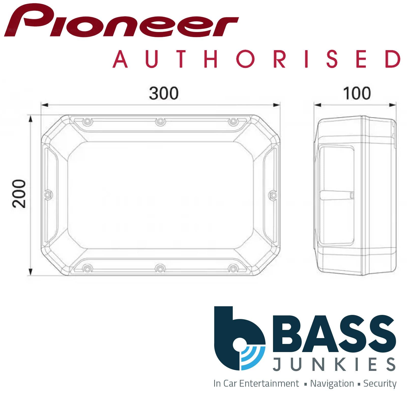 Pioneer TS-WX400DA 250 Watts Active Underseat Car Subwoofer with Bass Control