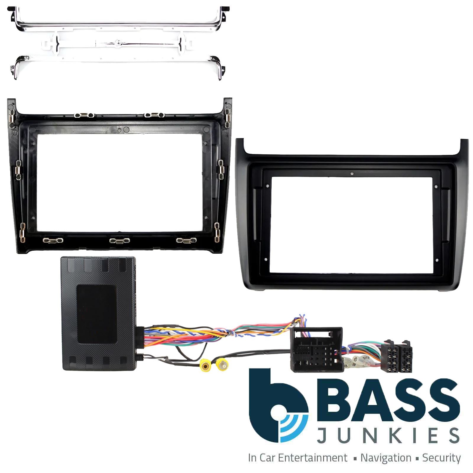 Kenwood 9" CarPlay Android Car Stereo Kit For Volkswagen Polo Black 2014 Onwards