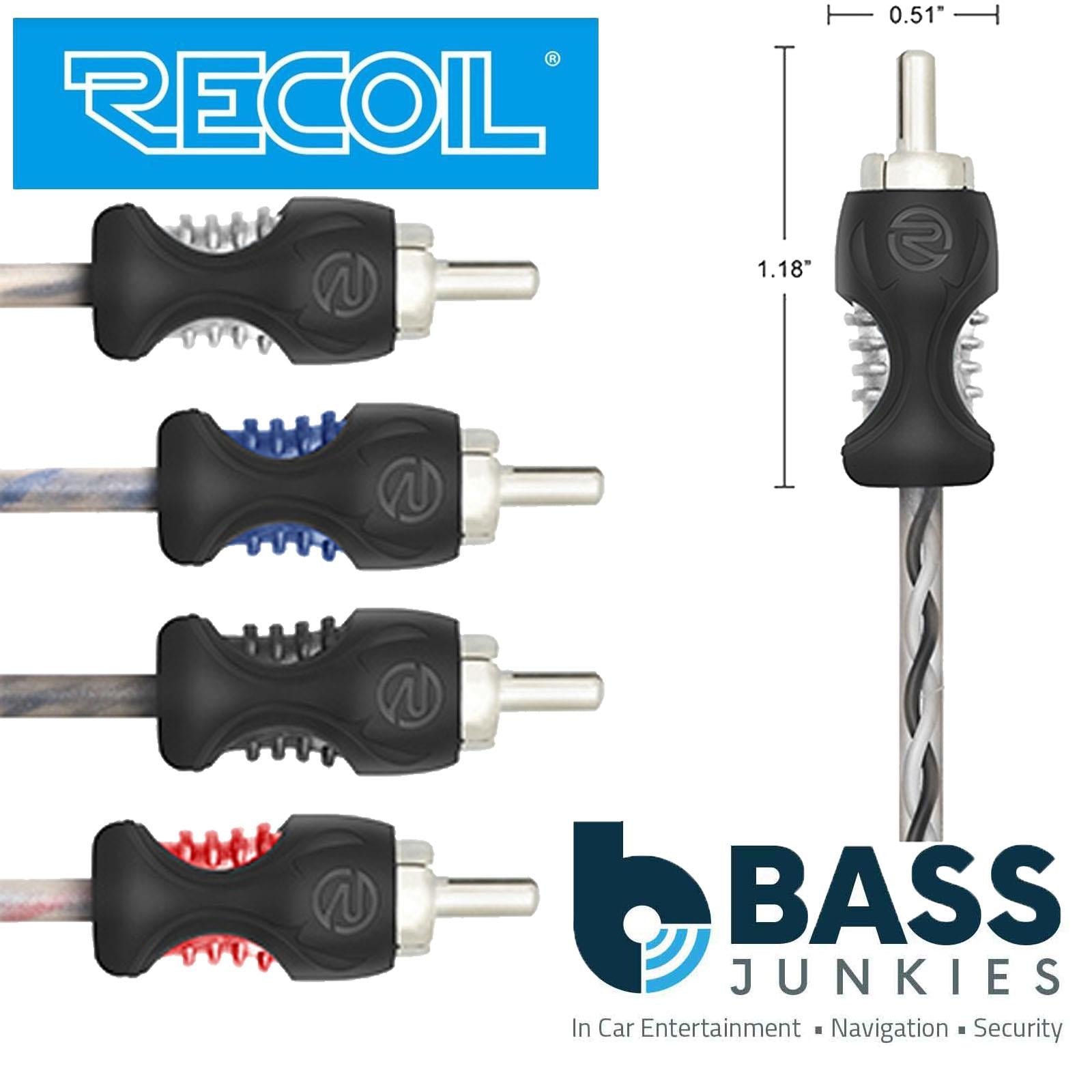 Recoil RCI417 - Echo Series 5 Meter 4-Channel Twisted OFC RCA Phono Cable
