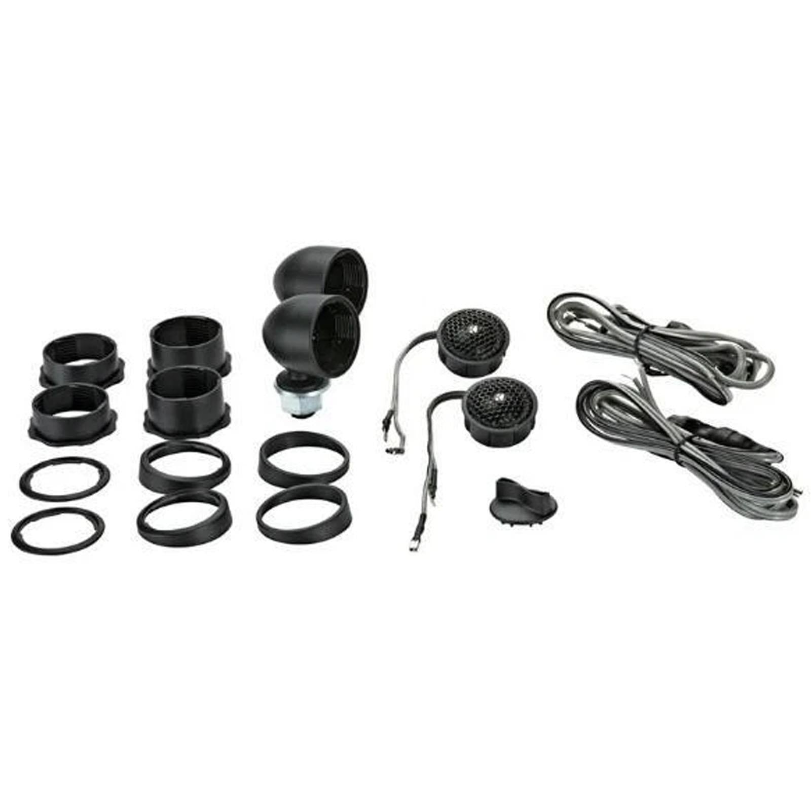 Kicker 46KST2504 - 1" Car Audio Tweeters With Crossovers 150W Peak Pair