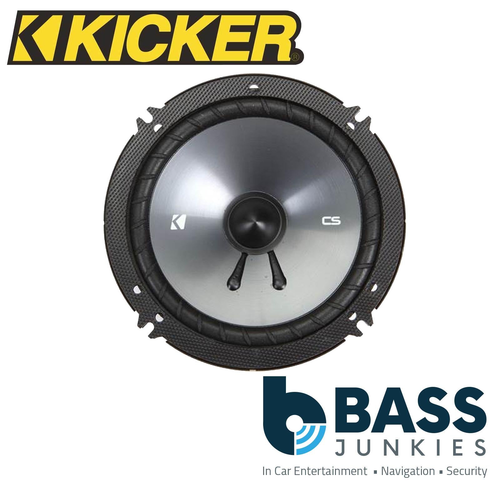 KICKER 43CSS654 6.5 Inch 300 Watts Max Power Car Audio Coaxial Speakers Pair