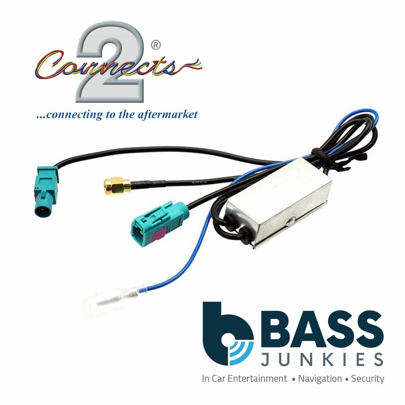 Connects2 CT27AA133  Car Stereo Radio DAB + Fakra to SMA Aerial Antenna Splitter