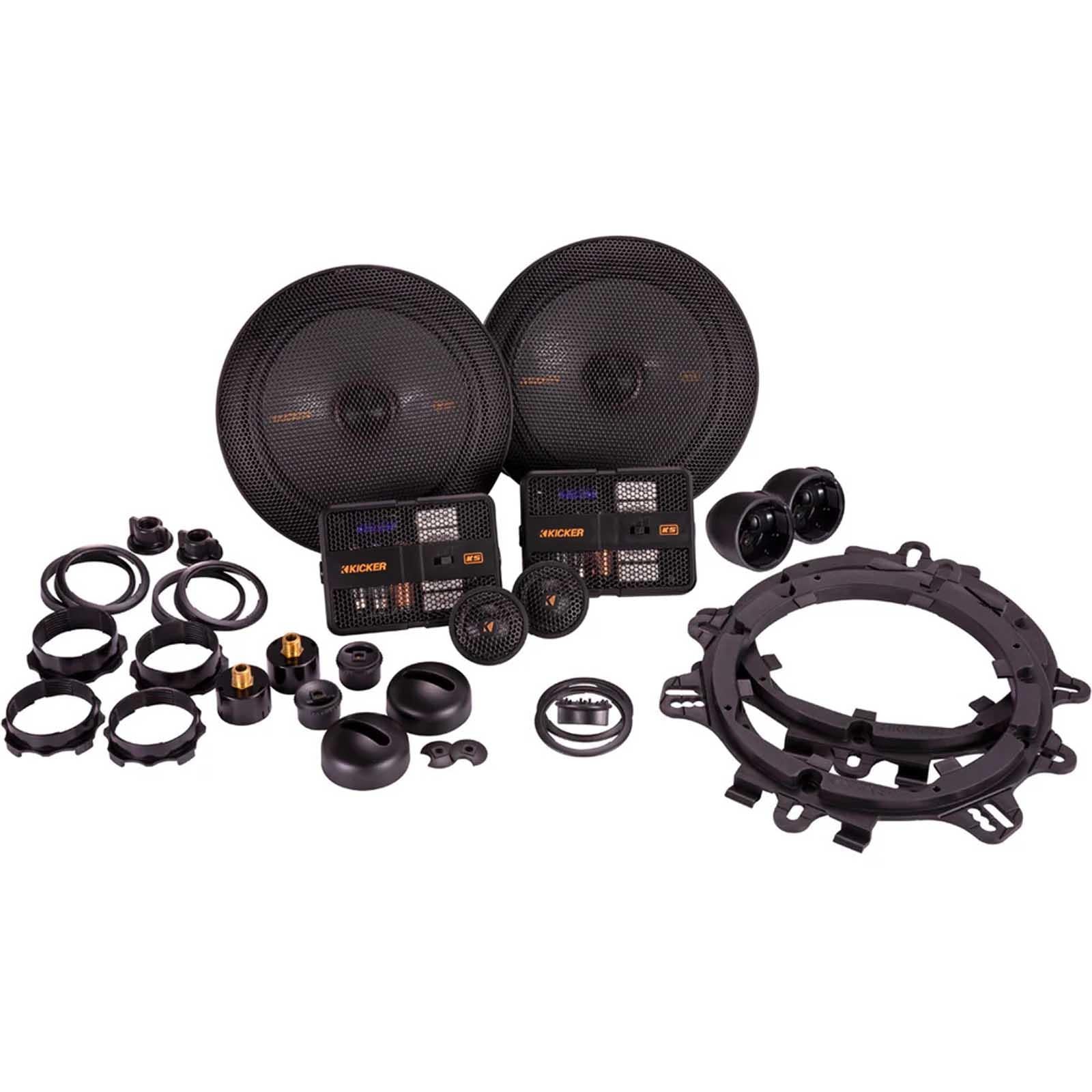 Kicker 51KSS6704 - 6.75" 250 Watts 2-Way Component Car Speaker Kit