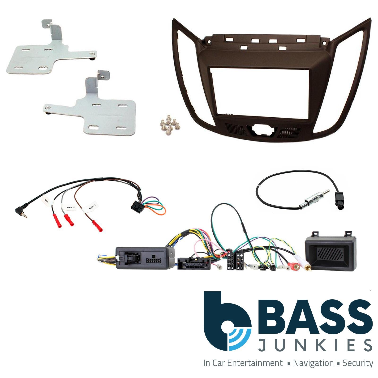 Connects2 CTKFD35 Ford C-Max 2010 On Car Stereo D/Din Fascia & Steering Wheel Interface