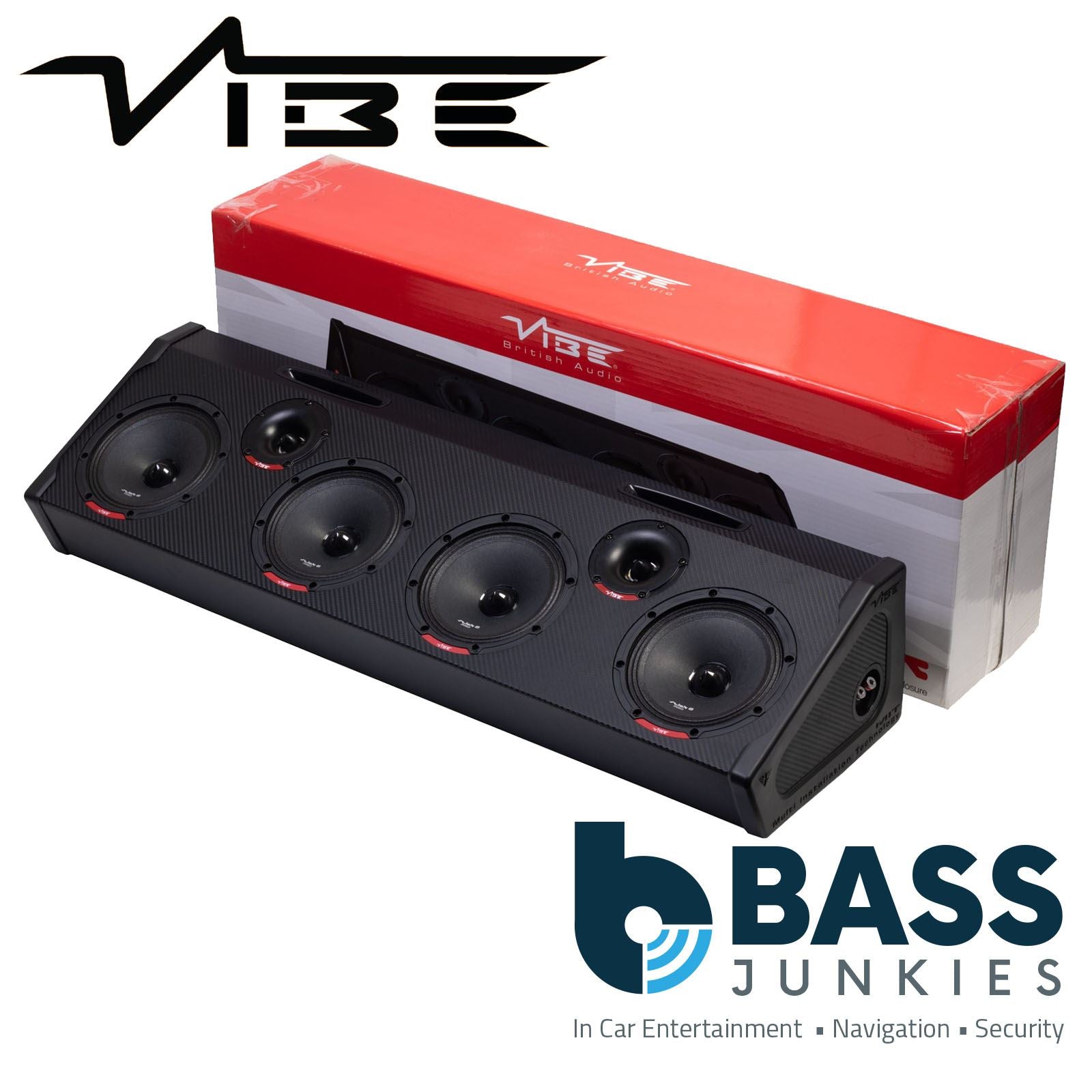 Vibe SLICKPROBOX6-V0 Full Range Trapezius Car Enclosure 640W 1950W Max Power