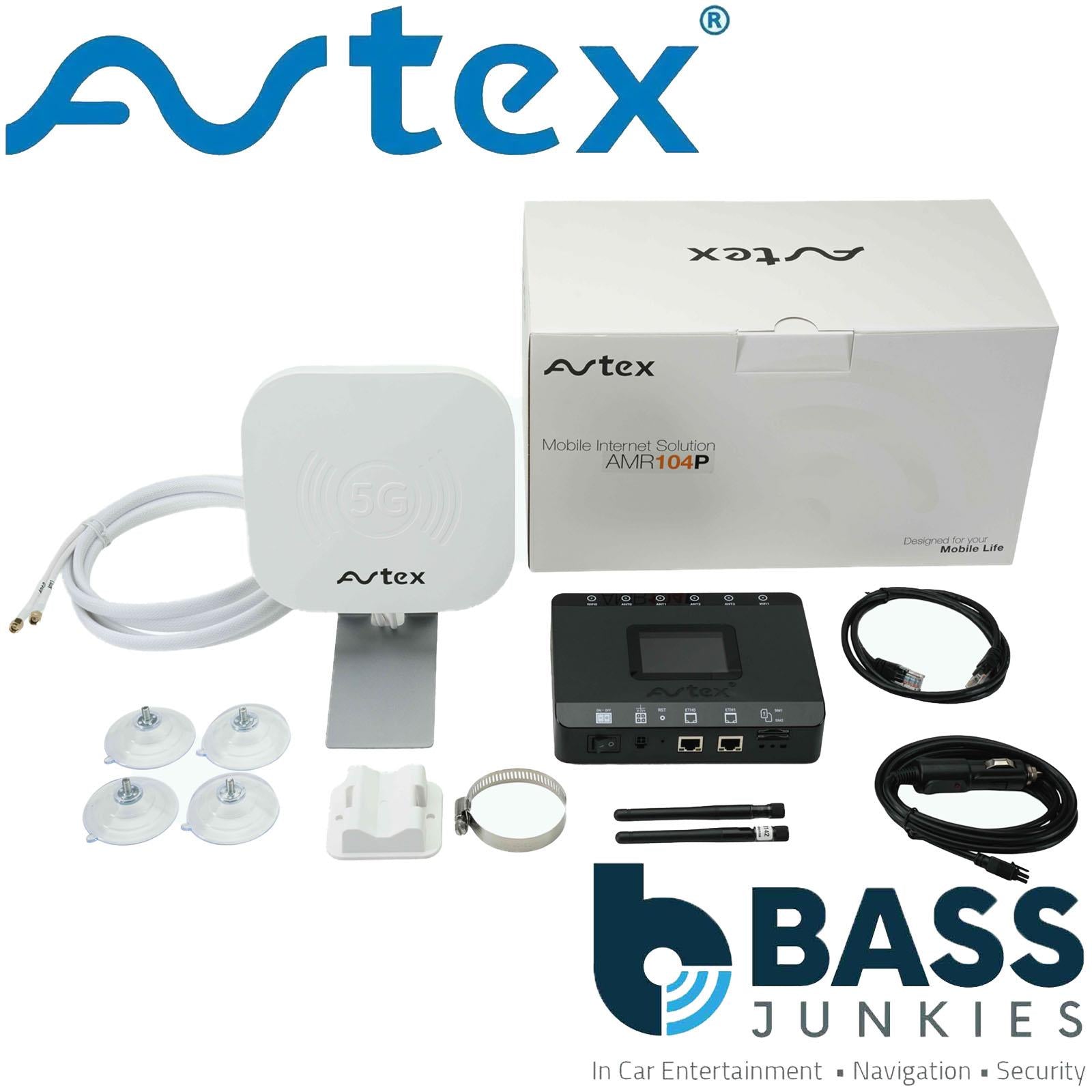 Avtex AMR105P Dual SIM 5G WiFi 6 Router & 4G/5G Portable Antenna Kit