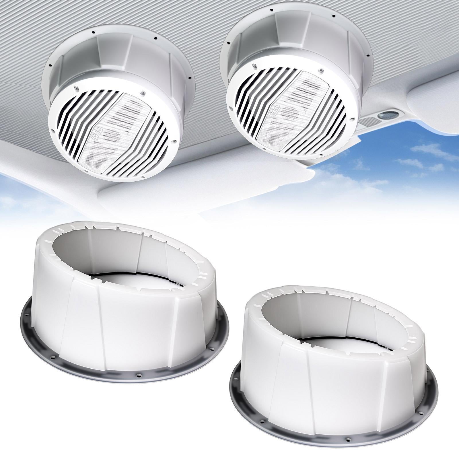 Recoil USP8-W - 8" 20cm White Surface Mount Van Truck Boat Car Speaker Pods