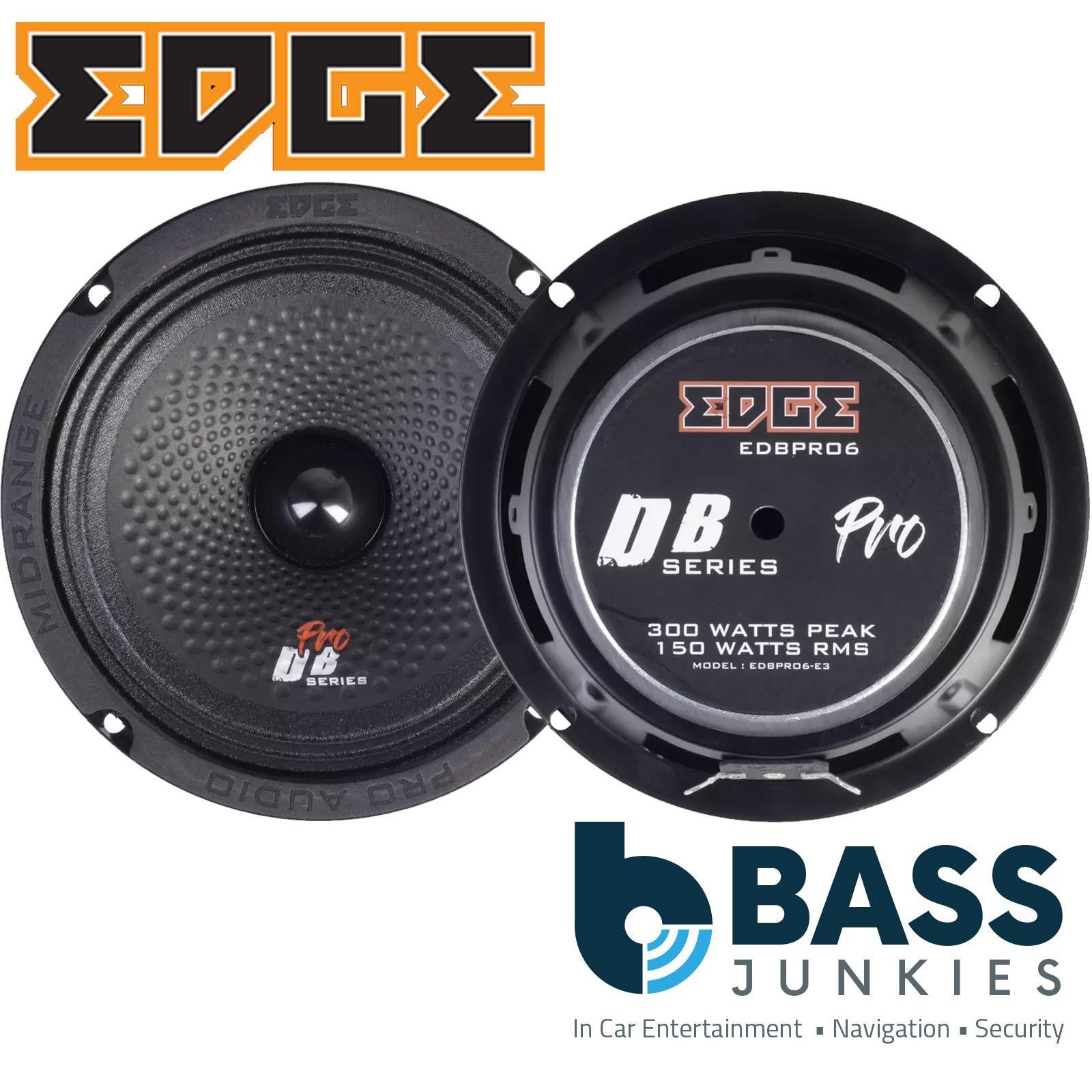 EDGE EDBPRO6-E9 Pro Audio Car Midwoofer 6.5" 300w Peak, 150w RMS - Pair
