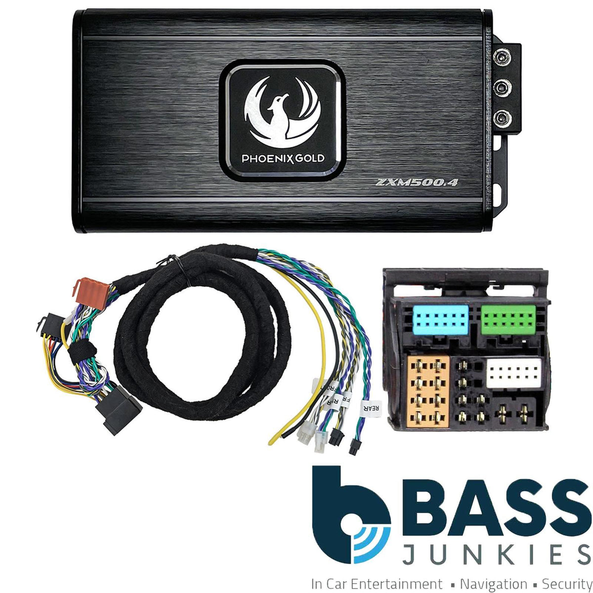 Phoenix Gold ZXMPVW1 500 Watts 4-Channel Plug & Play Car Amplifier Kit To Fit Audi A1 8X 2010-2018