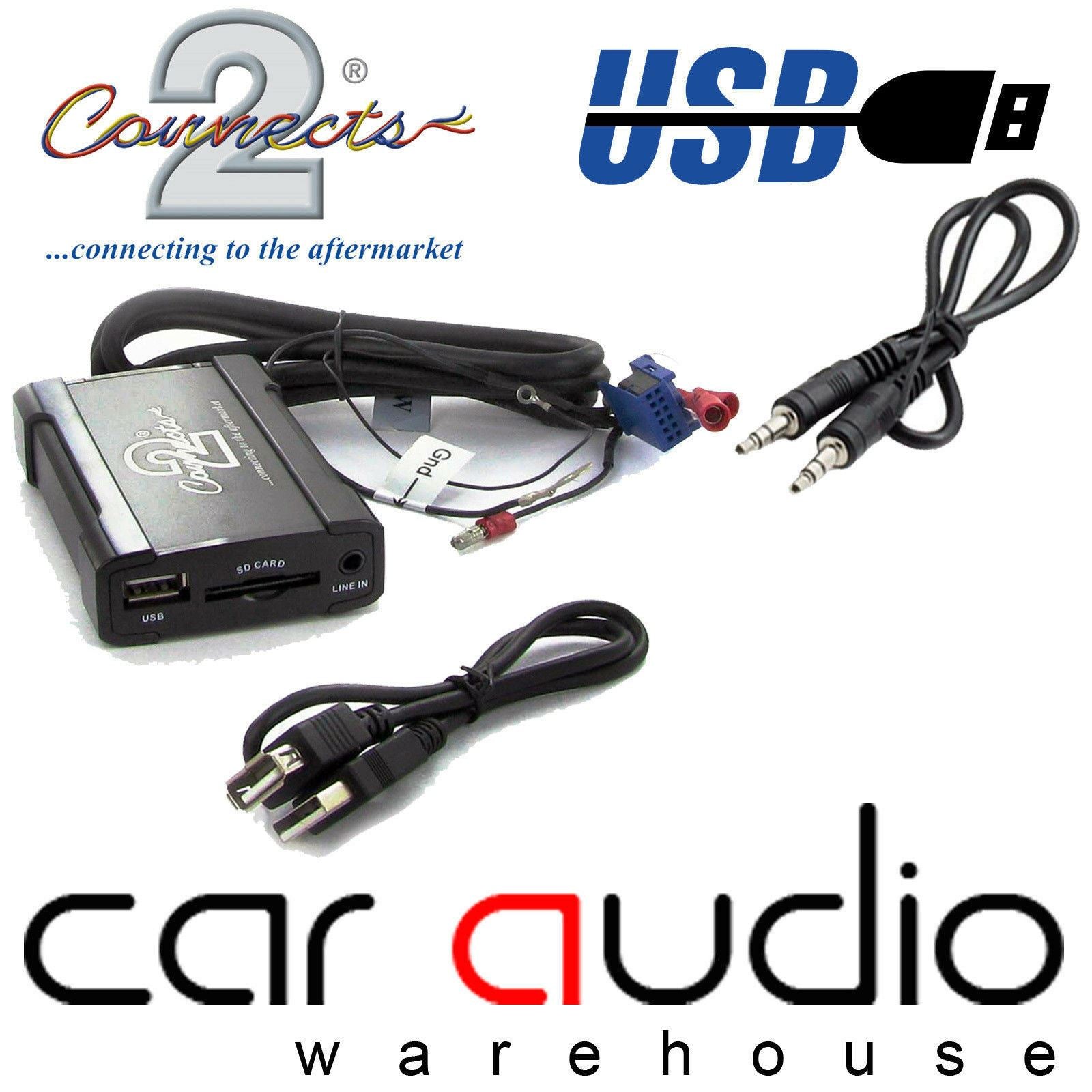 Connects2 CTASTUSB002 Seat Altea Ibiza Leon Toledo Alhambra Car USB SD AUX Interface Adapter