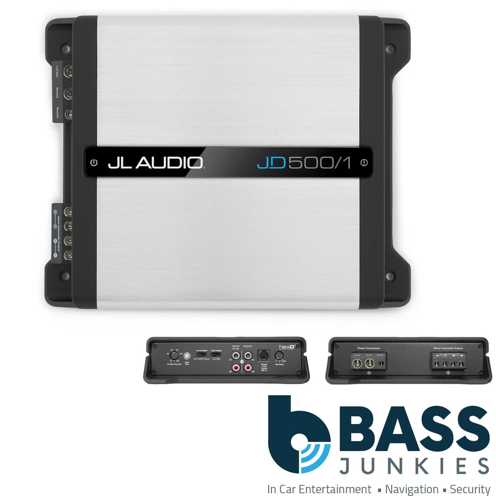 JL Audio CP212-W0v3 - Dual 12" 600 Watts Sub Box JX500.1 Amplifier & Car Amp Kit