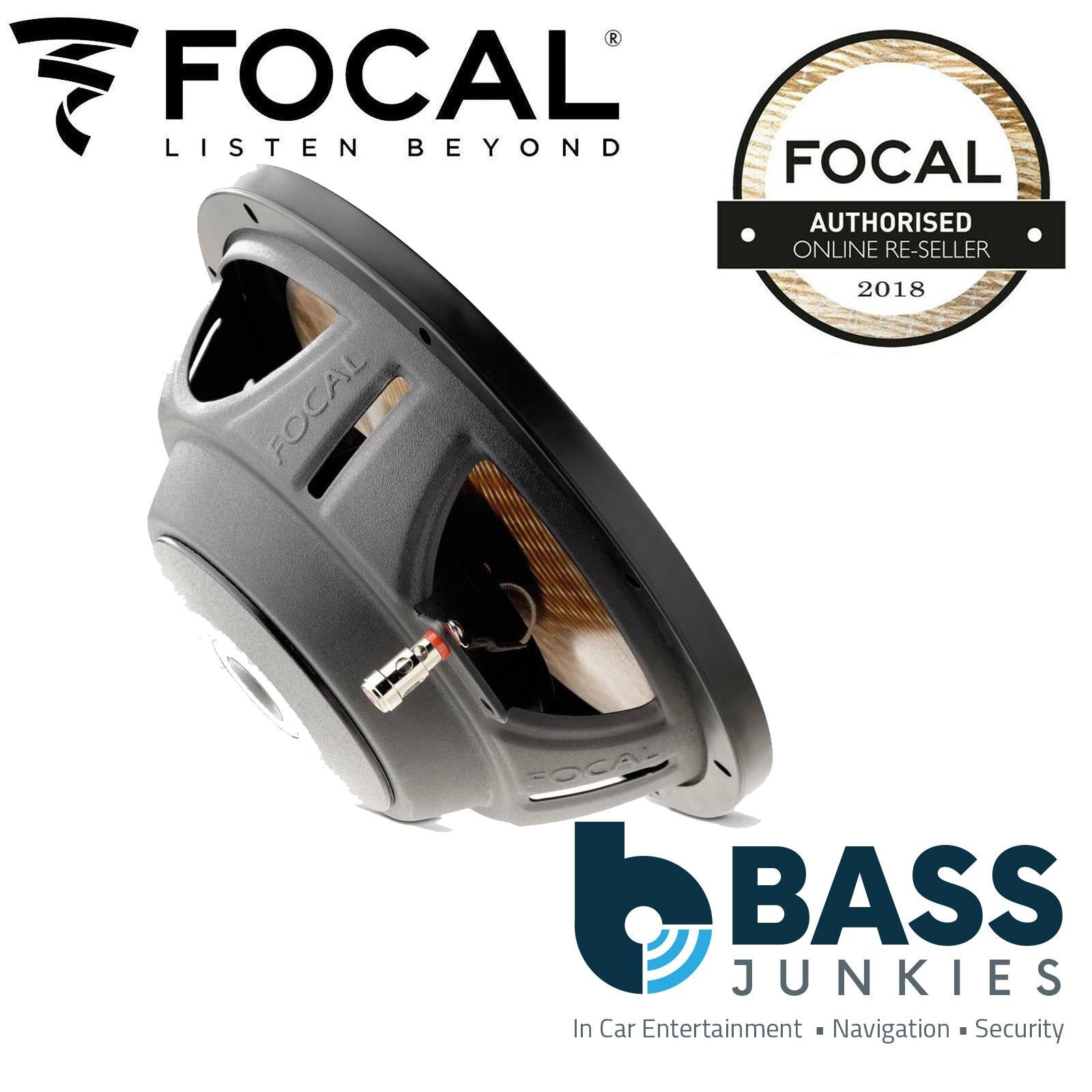 Focal P20FSE - 8" 20cm 400 Watts 4 Ohm Flax Cone Slim Shallow Car Subwoofer
