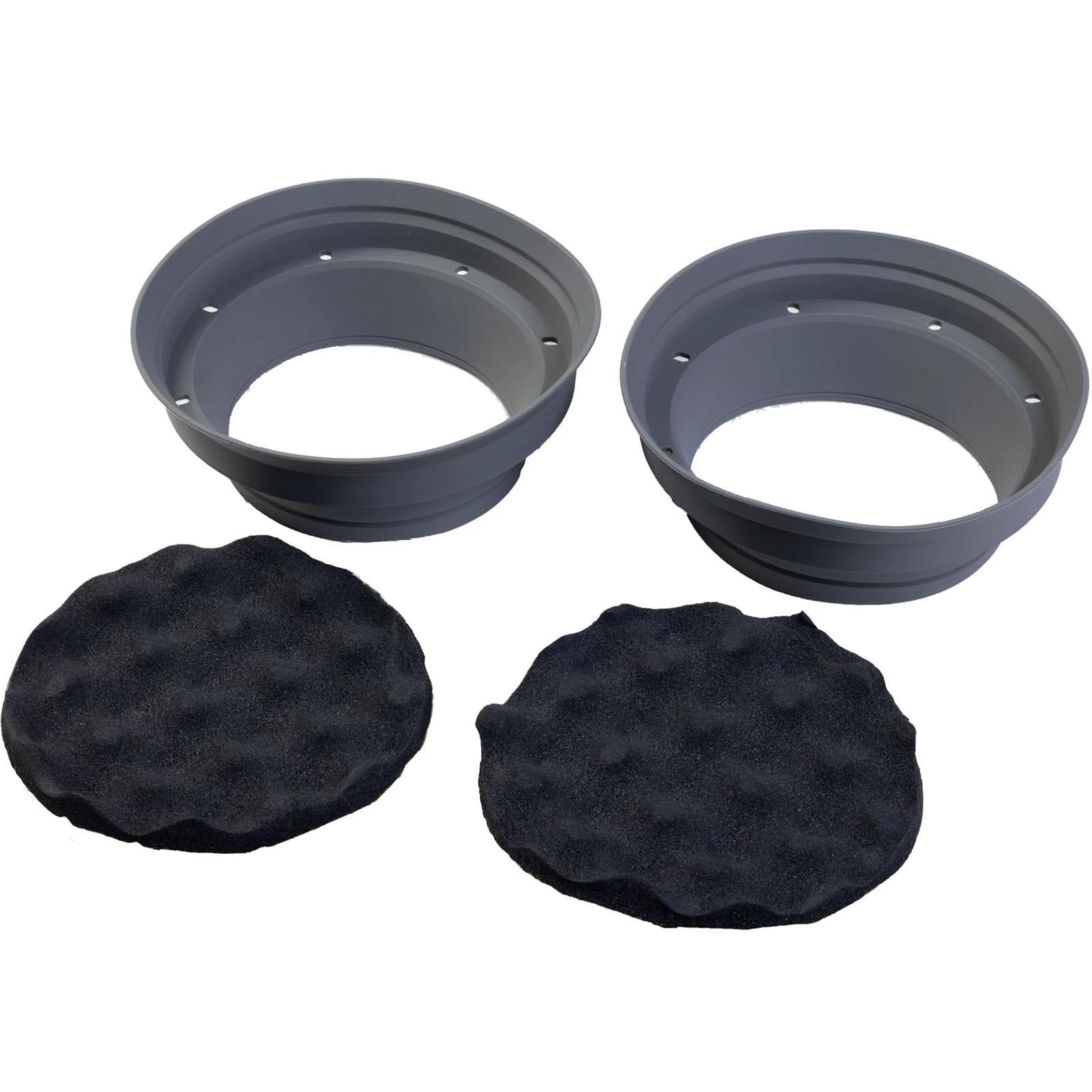 Vibe AVASP8-V2 - Adjustable Speaker 8 Inch Rubber baffle and Isolator & Deadening
