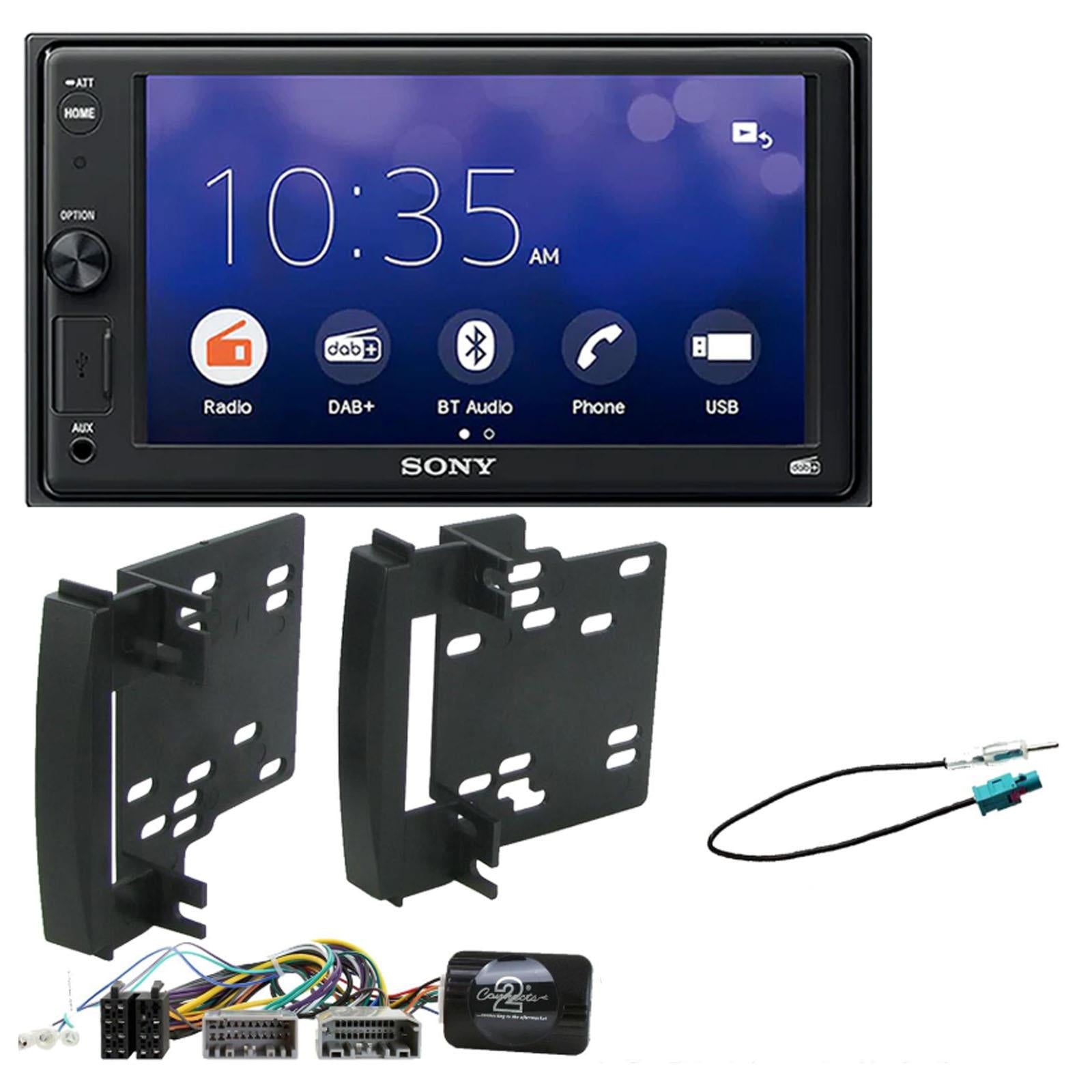 SONY XAV-1550D DAB+ Smart Bluetooth Car Radio + Stereo fitting kit + Steering Wheel Controls Loom for Chrysler Sebring 2007-2010 | Dodge Nitro 2007-2012 | Dodge Avenger 2007-2009