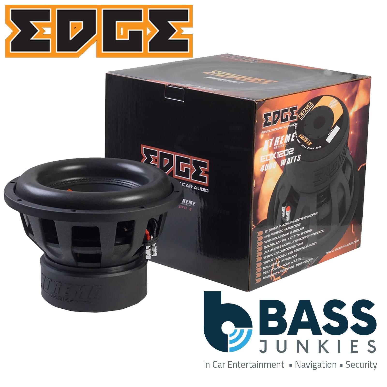 EDGE EDX12D2-E0 XTREME SERIES 12” 2000 WATTS RMS DUAL 2OHM Car SUBWOOFER