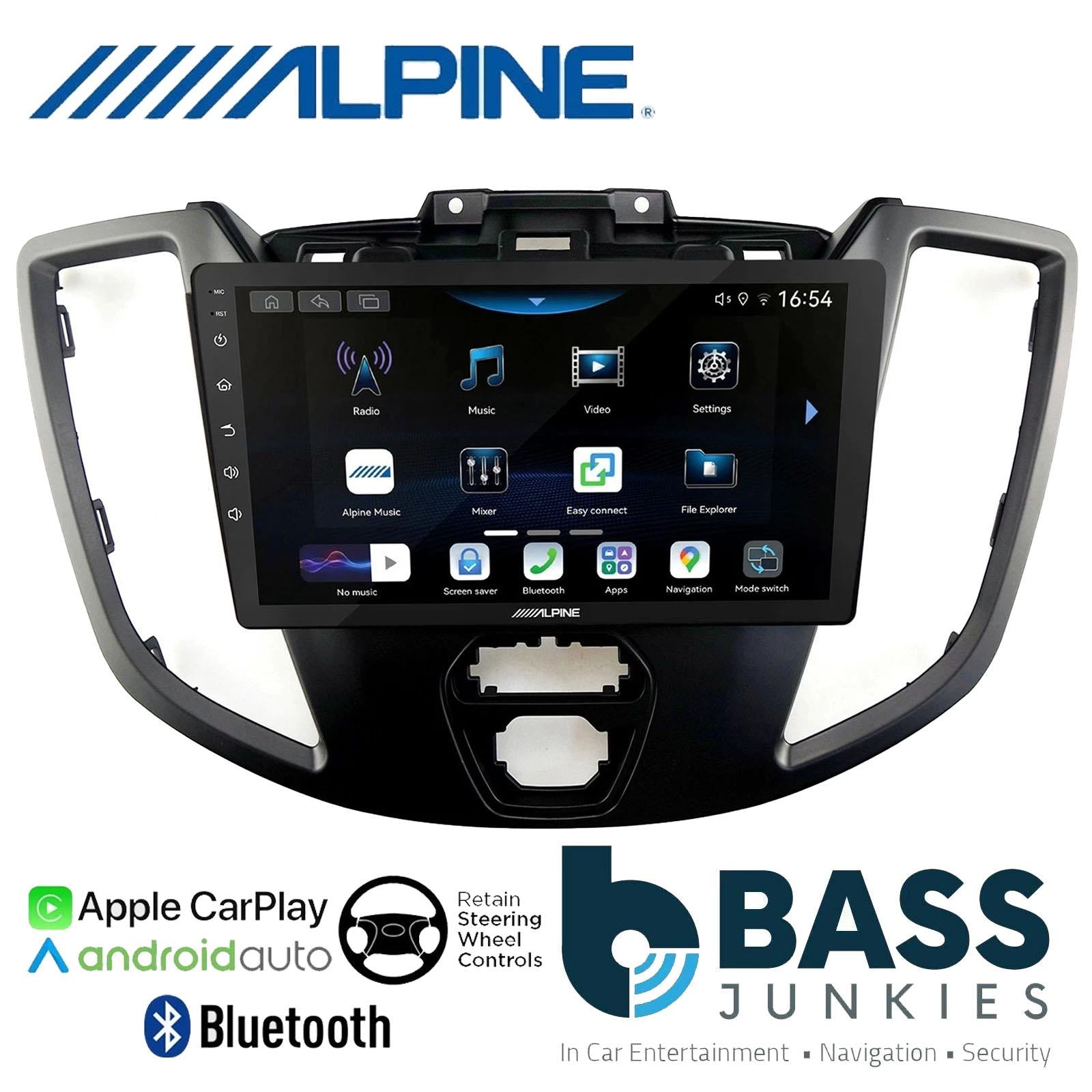 Alpine 9" CarPlay Android Car Stereo Fitting Kit For Ford Transit 2015 Onwards