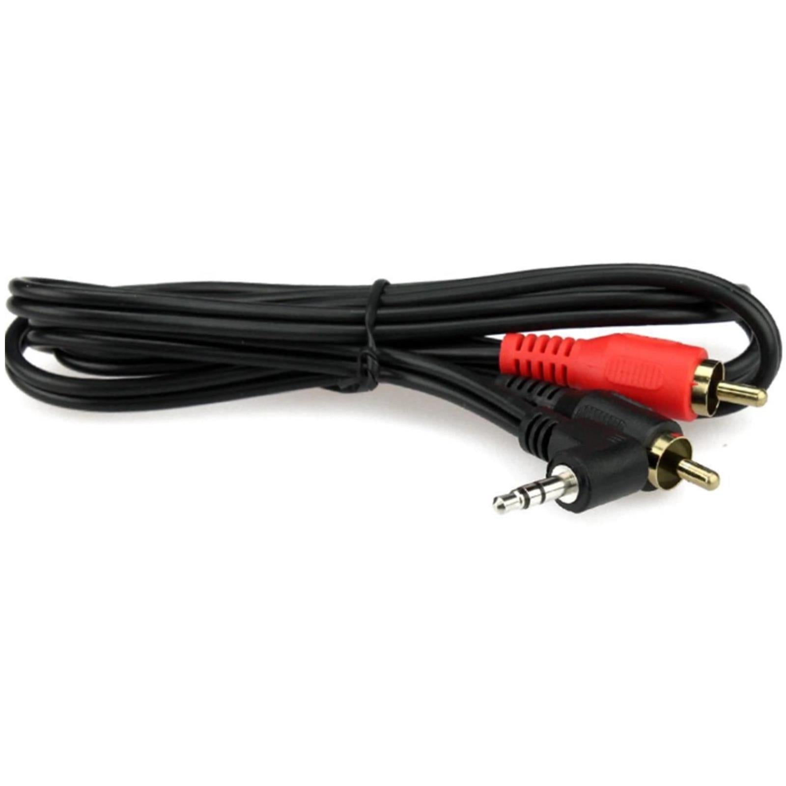 CT29AX01 1 Metre Jack 2 RCA 3.5MM Headphone Phono Auxiliary iPod iPhone Lead
