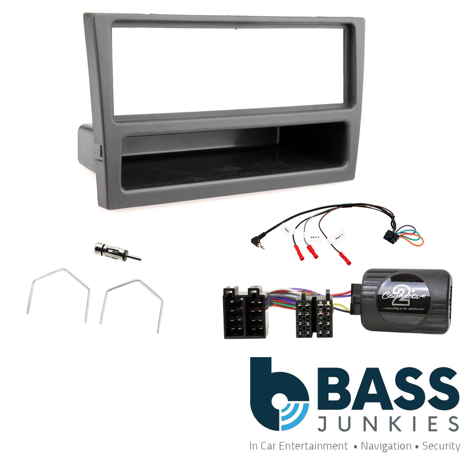 Connects2 CTKVX12 - Vauxhall Corsa 2000 - 2004 Single Din Fascia & Steering Wheel Interface Installation Kit