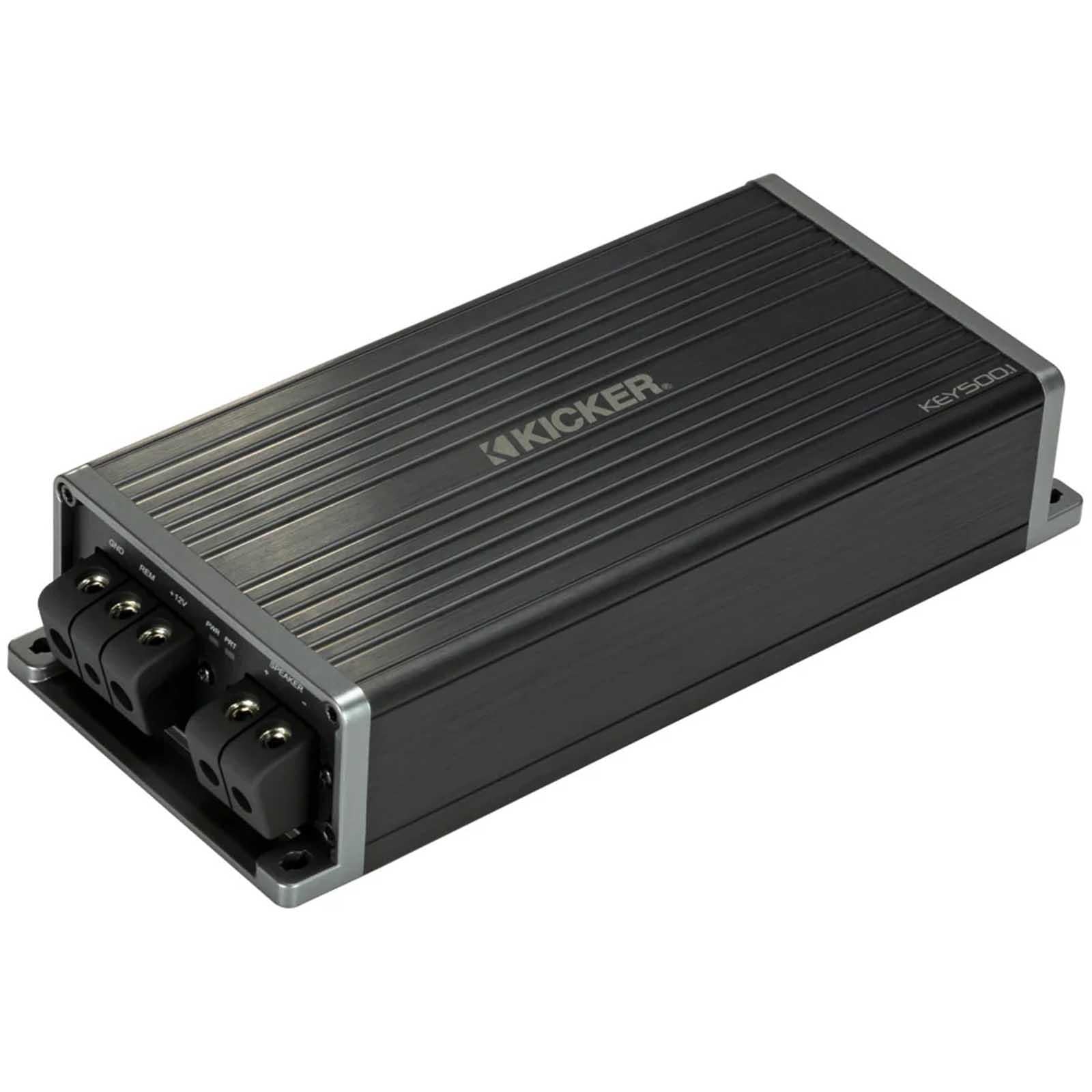 Kicker 47KEY500.1 - 500 Watts Monoblock Smart DSP Subwoofer Amp Amplifier