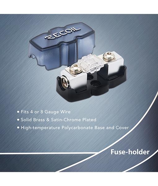 Recoil PCK8 - 8 AWG 600 Watts Complete OFC Pure Copper Amplifier Wiring Kit
