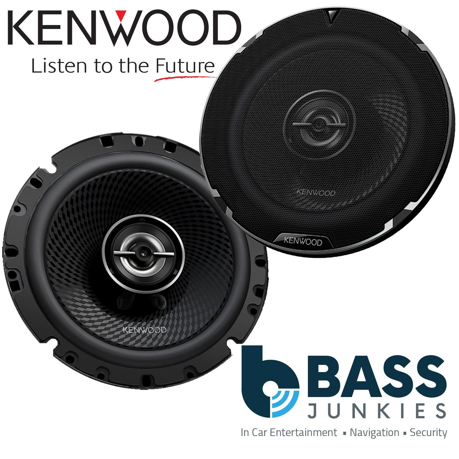 Kenwood KFC-PS1797 - 700 Watts Pair 17cm 6.5" Coaxial Door Shelf Car Speakers