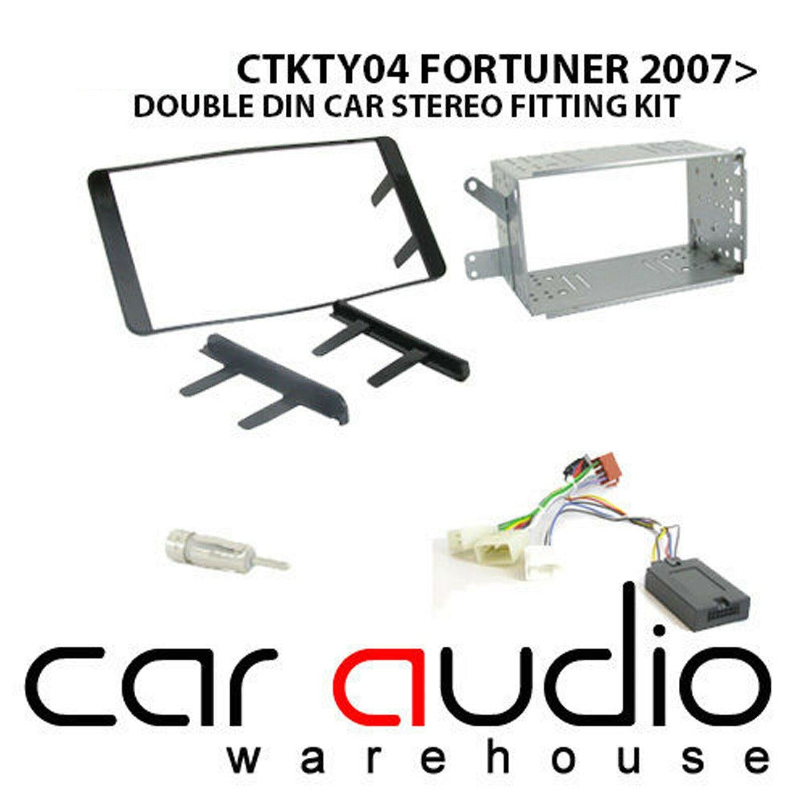 Connects2 CTKTY04 - Toyota Fortuner 2007 Onwards Double Din Fascia Installation Kit