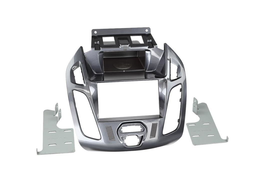 Double Din Stereo Fitting Kit + Steering Wheel Stalk Controls to fit Ford Transit-Connect 13-21